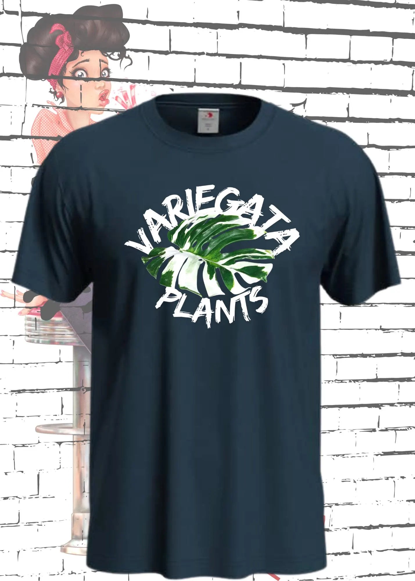 Monstera Variegata T-Shirt - Plant Lover Geschenk | Unisex Pflanzen Design