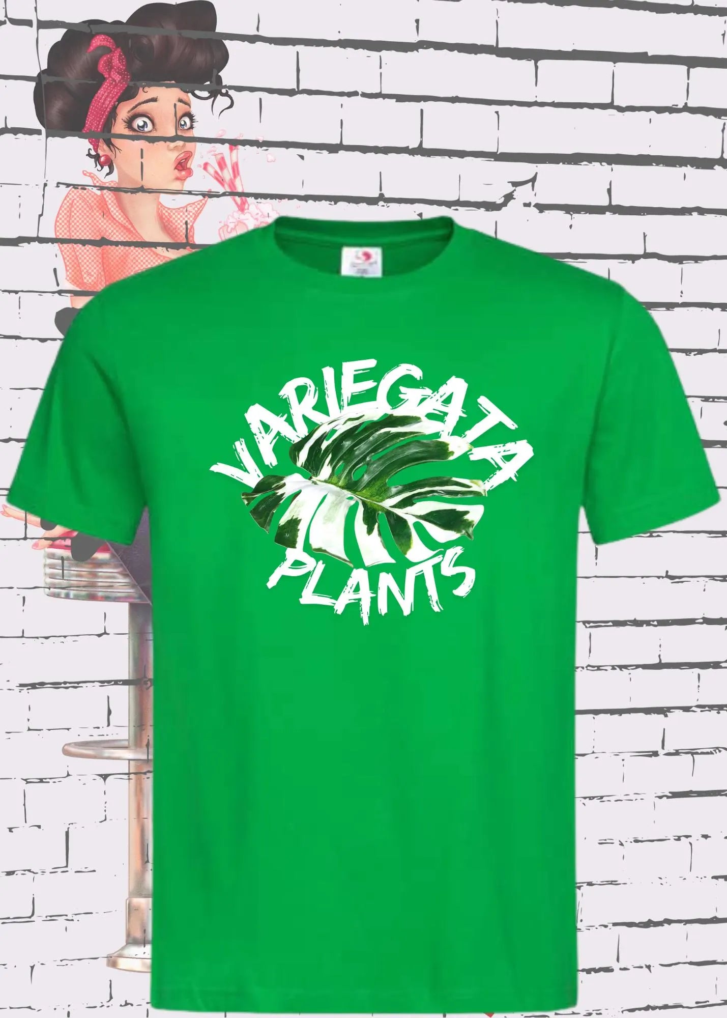 Monstera Variegata T-Shirt - Plant Lover Geschenk | Unisex Pflanzen Design