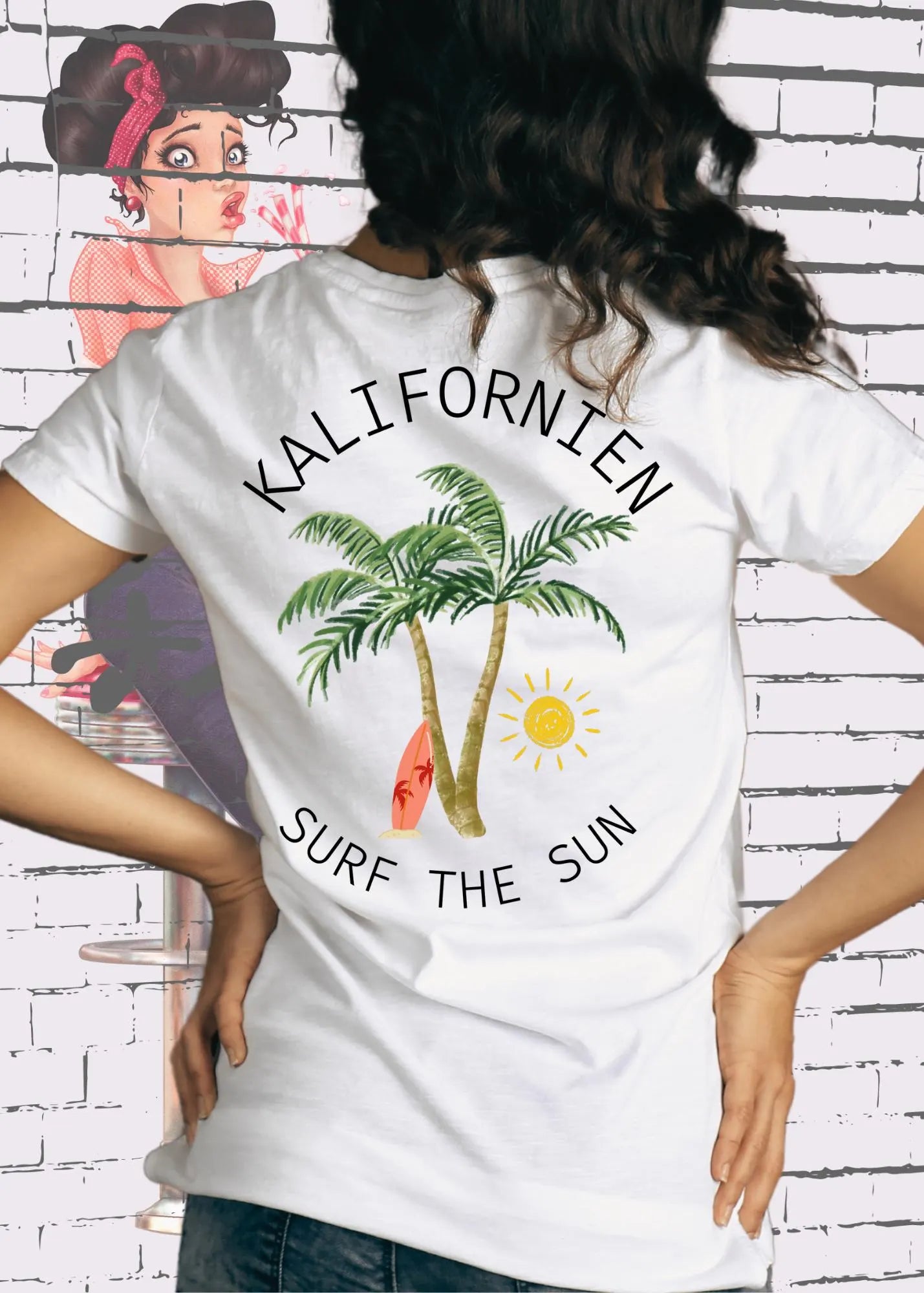 Kalifornien Surf T-Shirt - Surf the Sun! | Unisex Beach Vibes Design