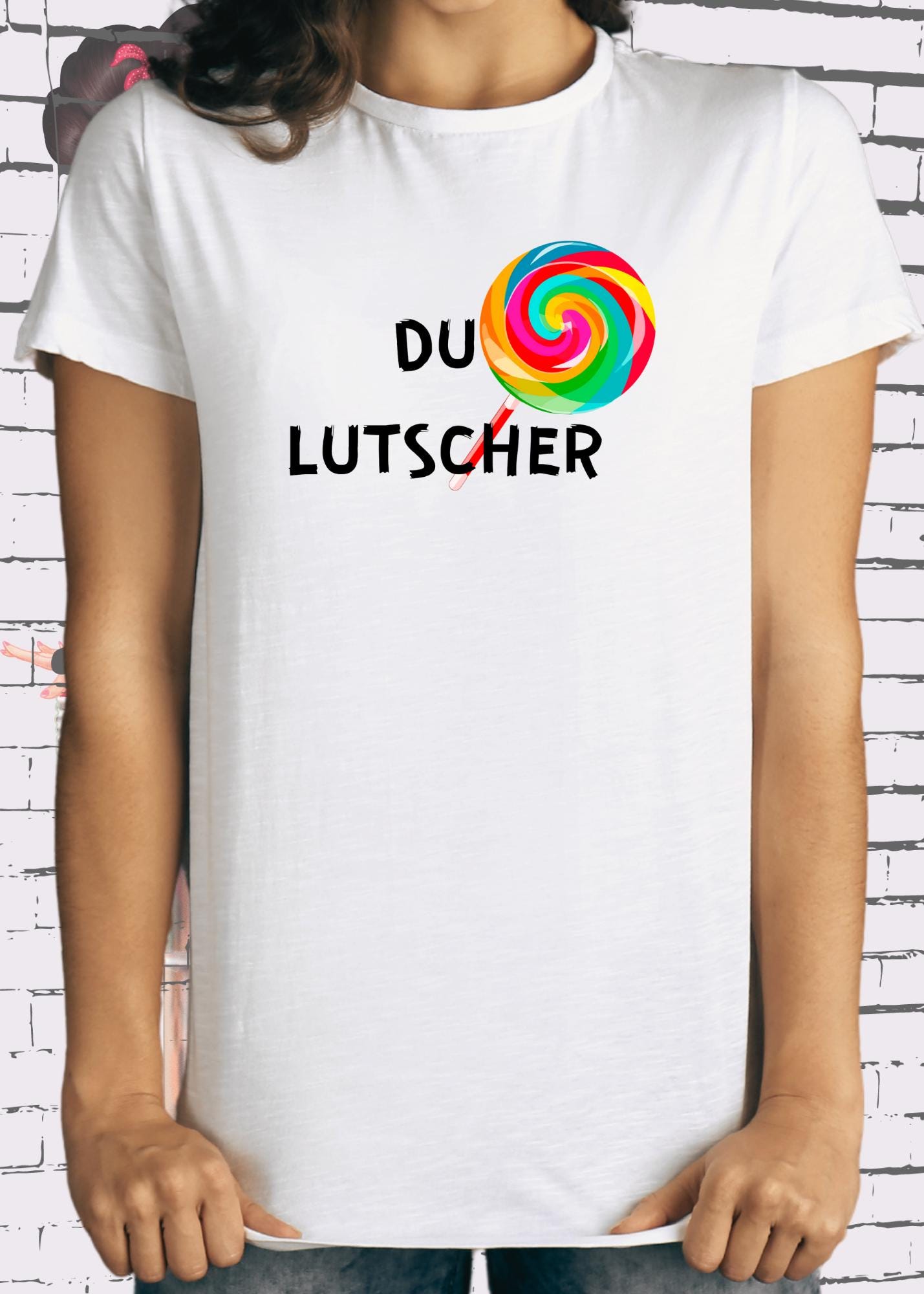 π Unisex T-Shirt 'Du Lutscher' - Witziges Statement Shirt π