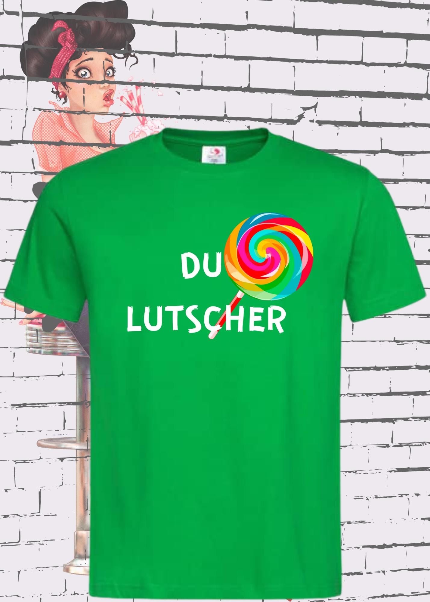 π Unisex T-Shirt 'Du Lutscher' - Witziges Statement Shirt π
