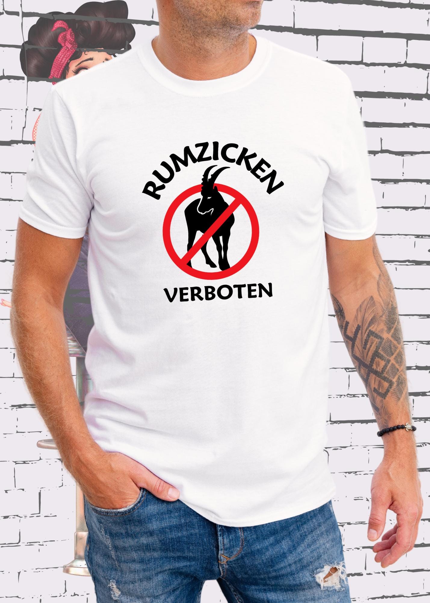 π Unisex T-Shirt 'Rumzicken verboten' - Gute Laune Shirt π