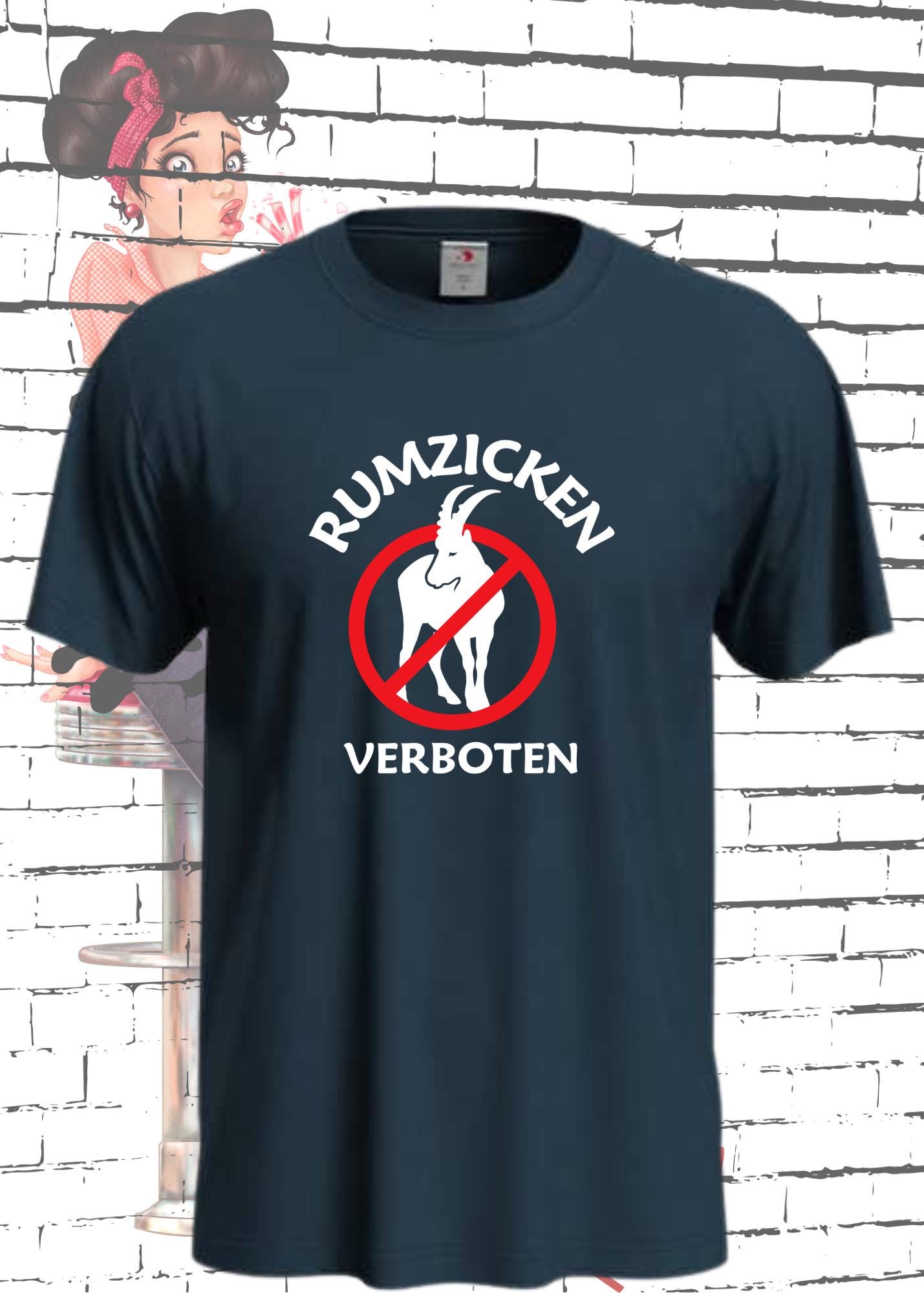 π Unisex T-Shirt 'Rumzicken verboten' - Gute Laune Shirt π