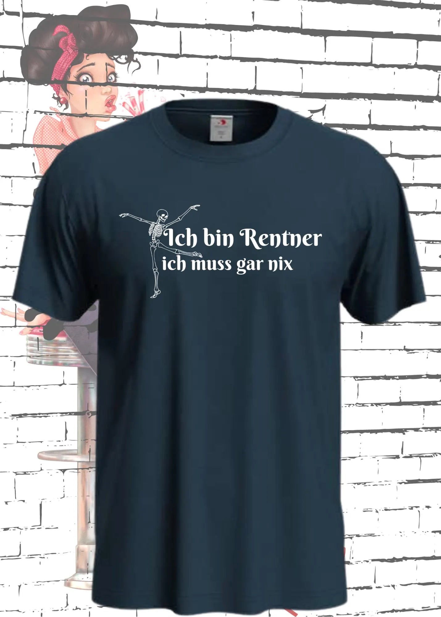 ๐๏ธ T-Shirt 'Ich bin Rentner ich muss gar nix' ๐ - Witziges Renten-Shirt fรผr Freiheitsliebende ๐