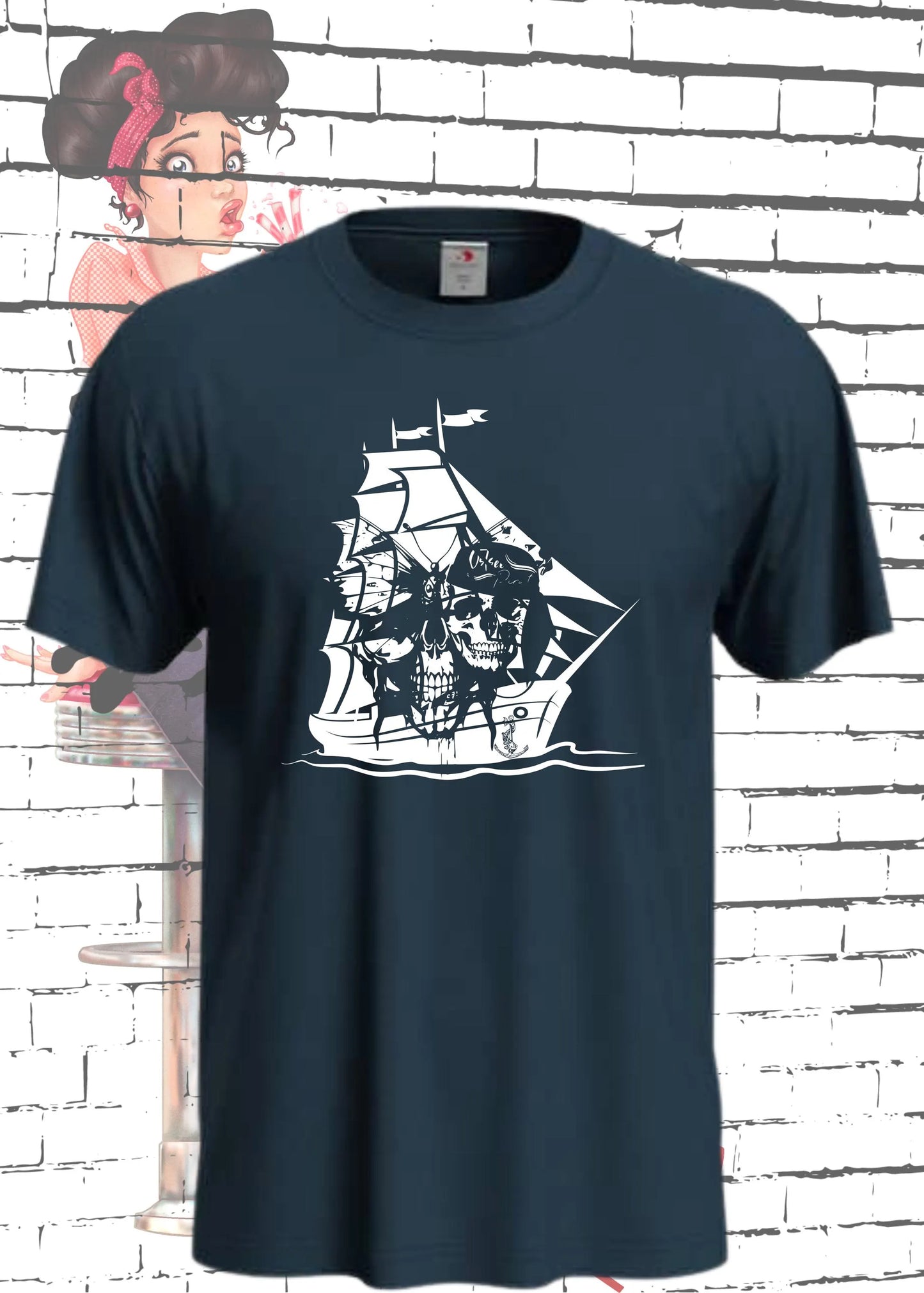 🏴☠️ Ostsee Pirat Unisex T-Shirt - Witziges Spruch Shirt mit Schiff Design ⚓