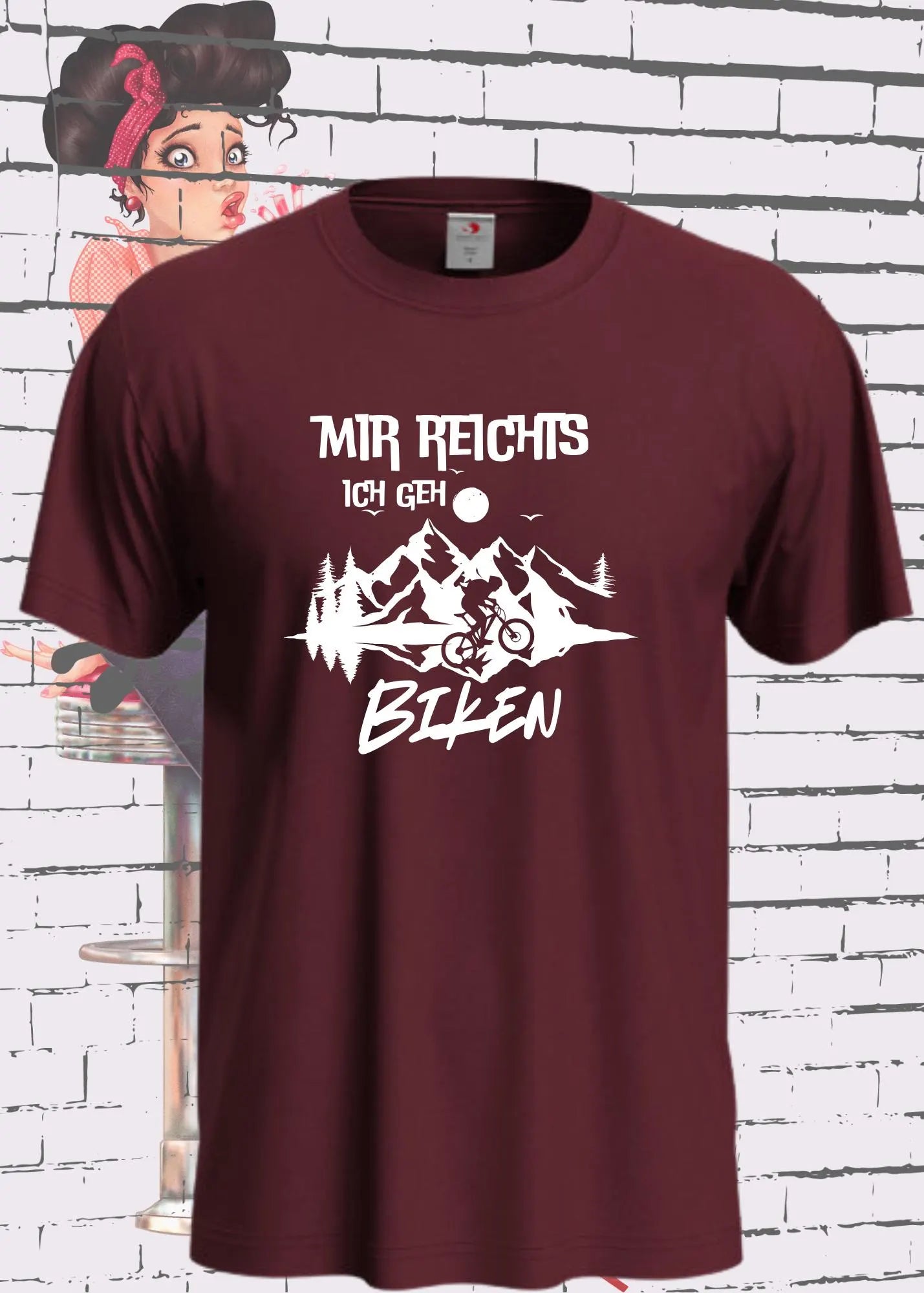 Mir reichts ich geh biken - Lustiges Biker T-Shirt für Fahrrad-Fans