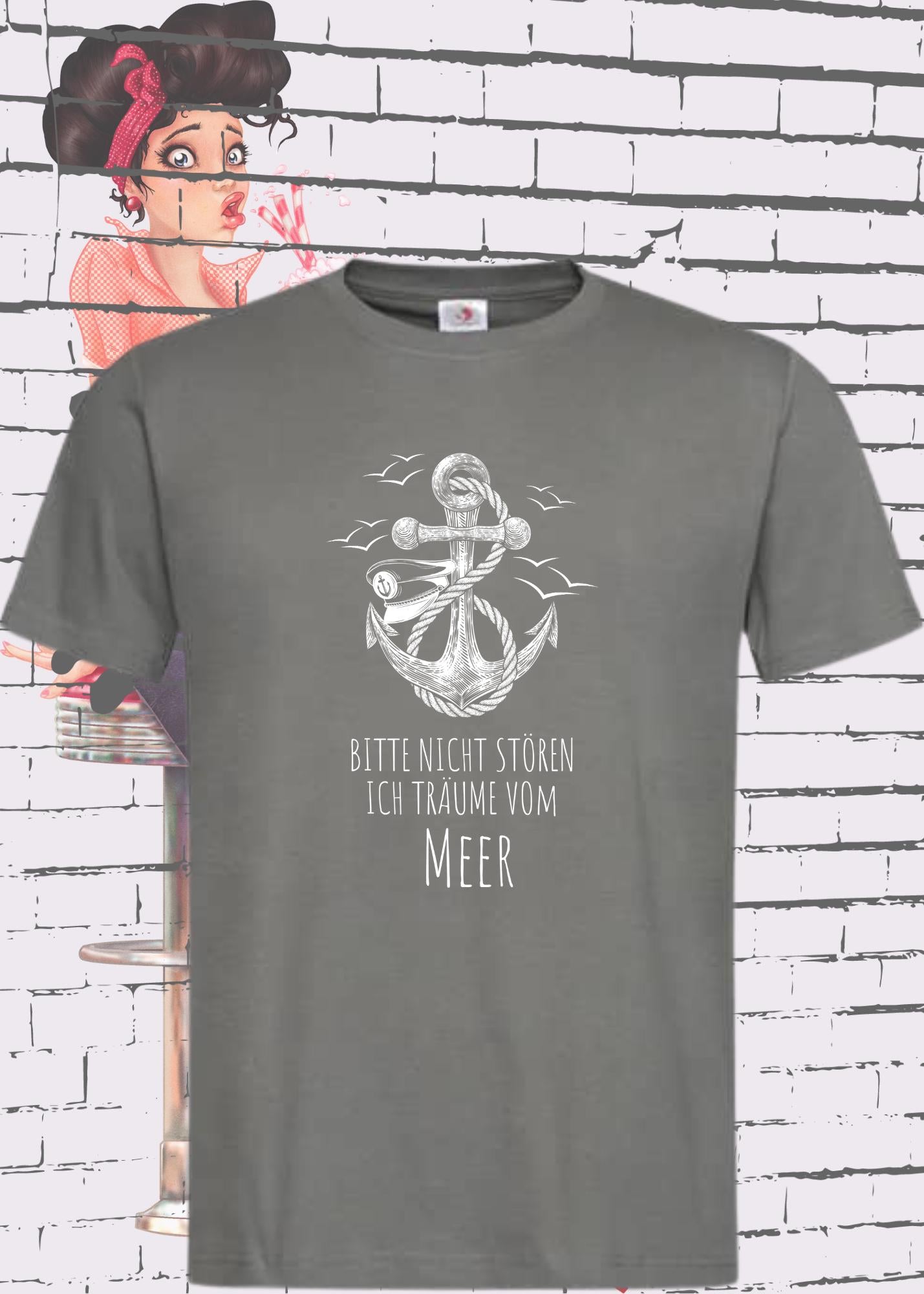 🌊 Unisex T-Shirt 'Bitte nicht stören, ich träume vom Meer' 🏖️
