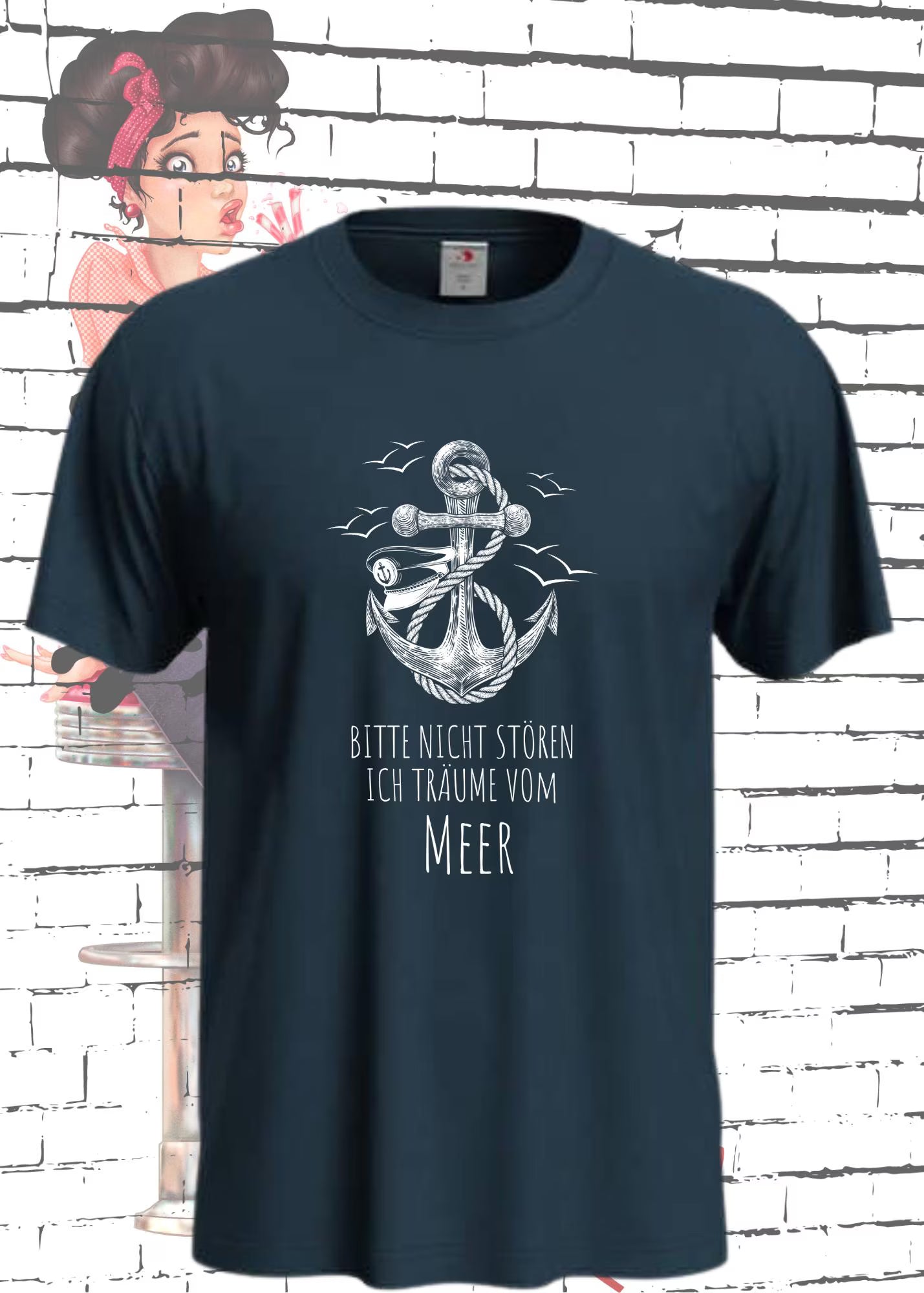 🌊 Unisex T-Shirt 'Bitte nicht stören, ich träume vom Meer' 🏖️