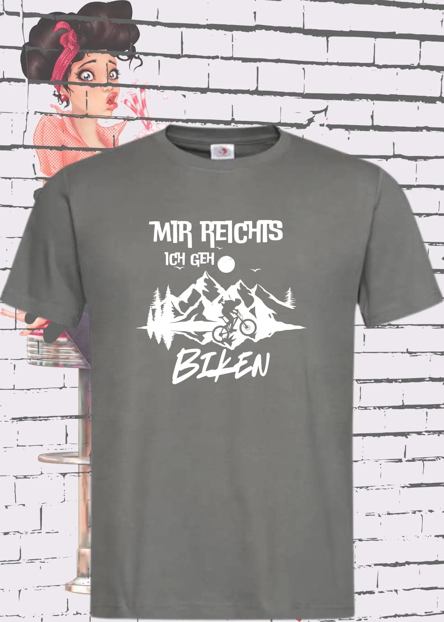 Mir reichts ich geh biken - Lustiges Biker T-Shirt für Fahrrad-Fans