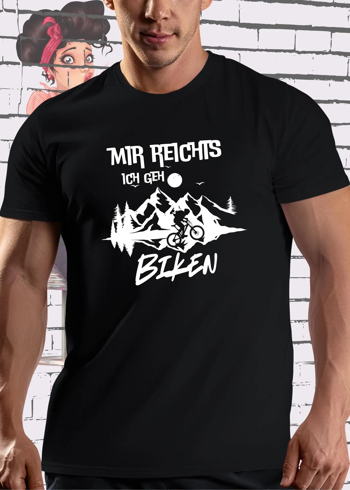 Mir reichts ich geh biken - Lustiges Biker T-Shirt für Fahrrad-Fans