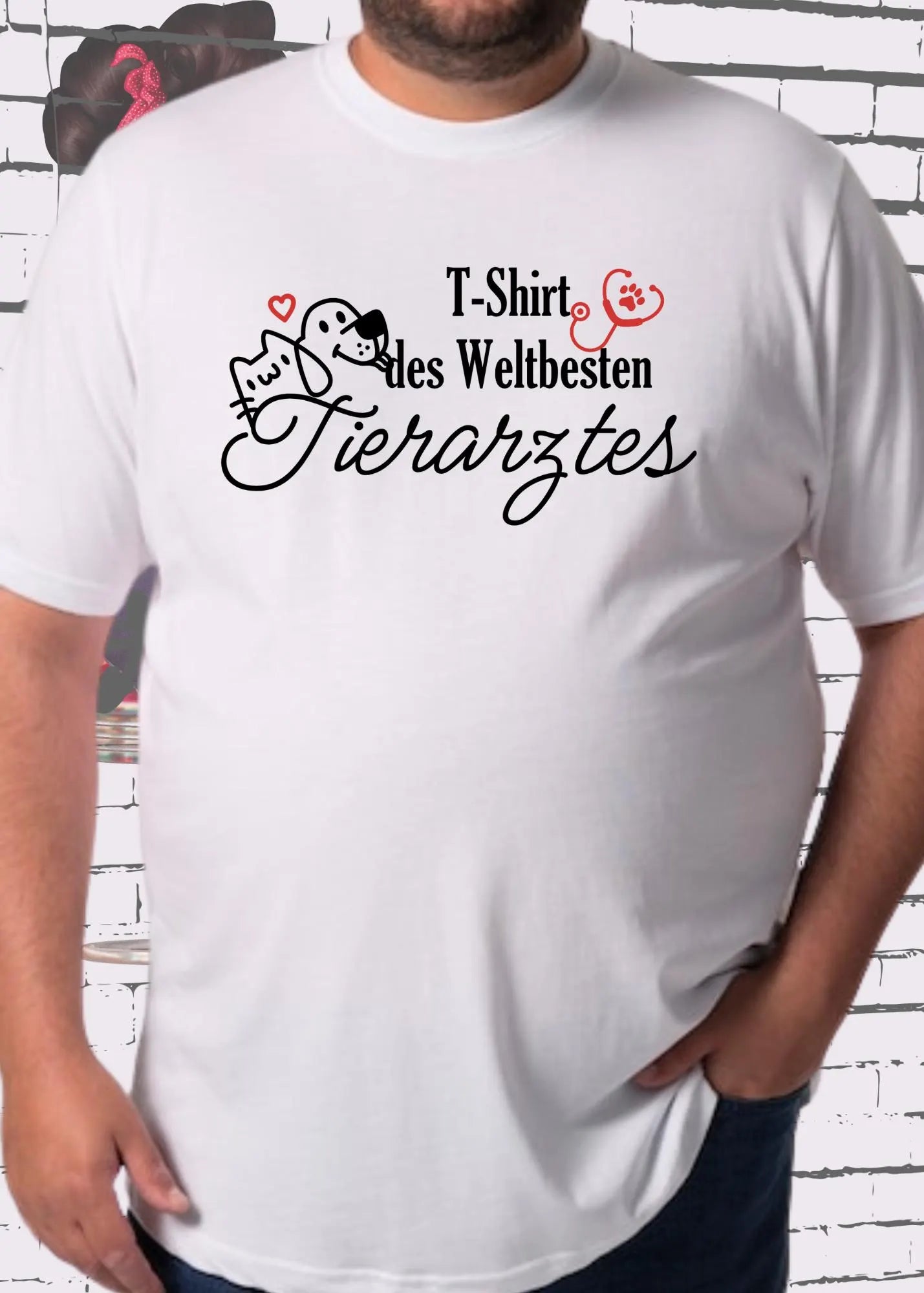 🩺 T-Shirt des Weltbesten Tierarztes - Herren Geschenkidee mit Spruch 👨⚕️