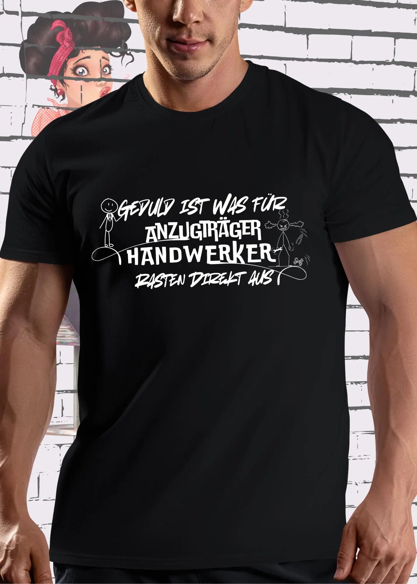 Geduld ist was für Anzugträger Handwerker rasten direkt aus - Lustiges Handwerker T-Shirt Unisex