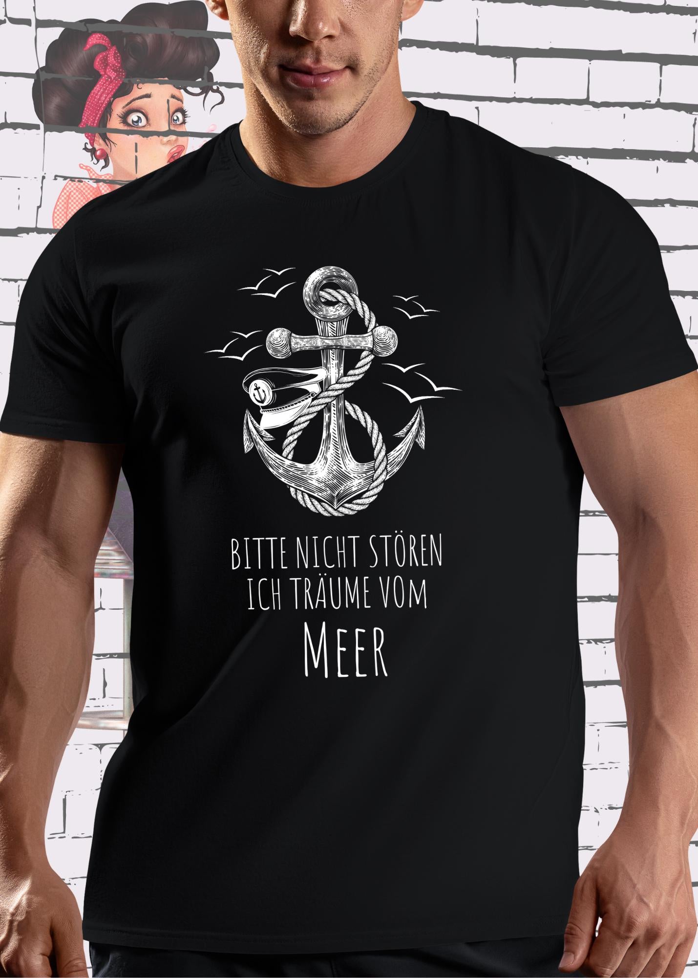 🌊 Unisex T-Shirt 'Bitte nicht stören, ich träume vom Meer' 🏖️
