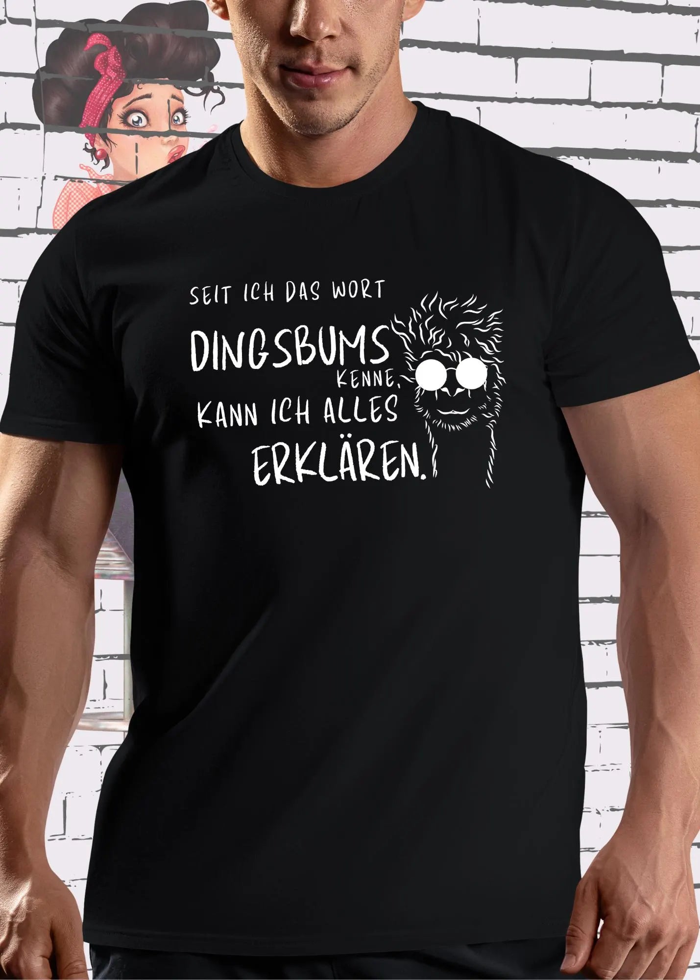 🤔 Unisex T-Shirt 'Seit ich das Wort Dingsbums kenne, kann ich alles erklären' - Lustiger Spruch