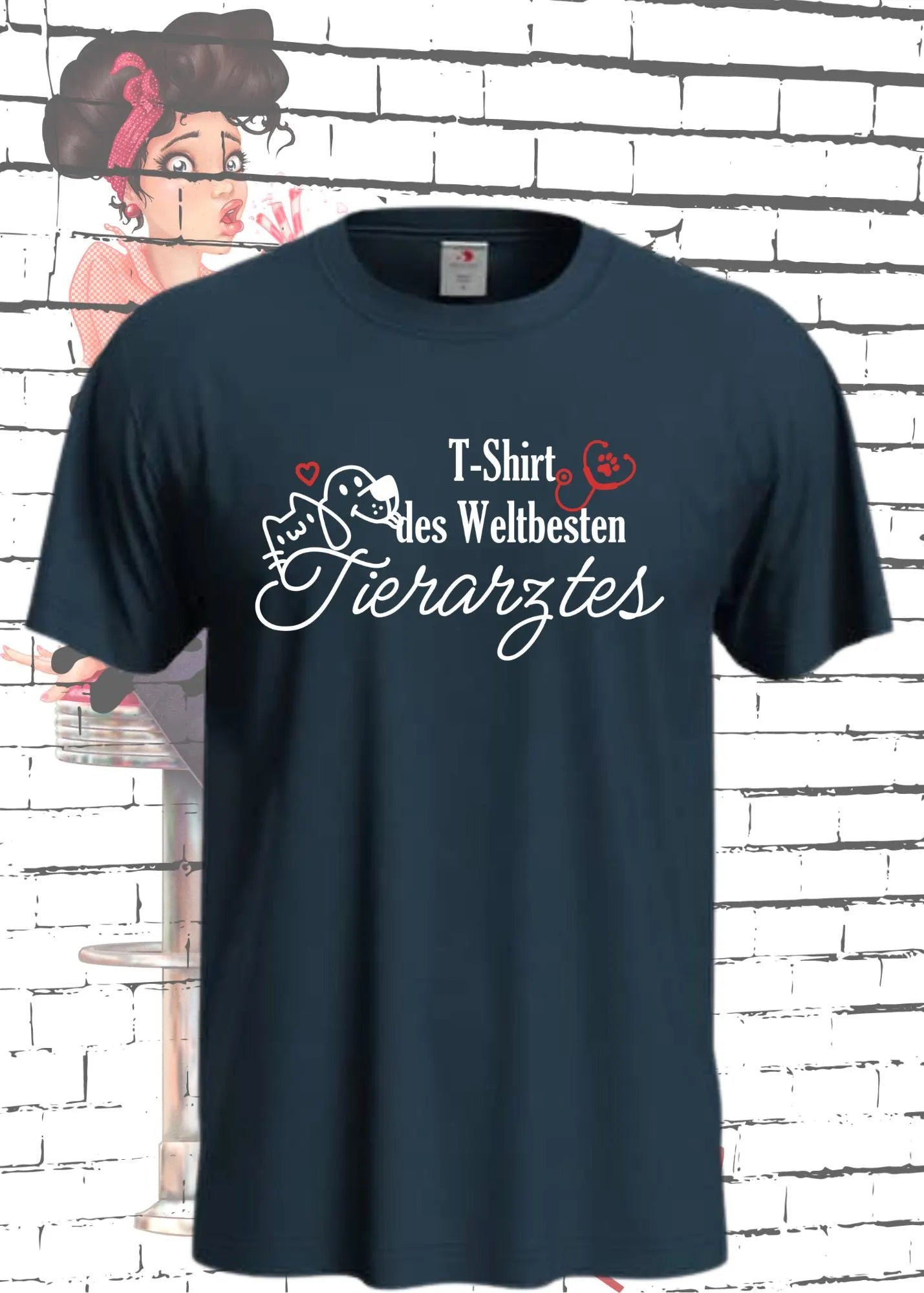 🩺 T-Shirt des Weltbesten Tierarztes - Herren Geschenkidee mit Spruch 👨⚕️