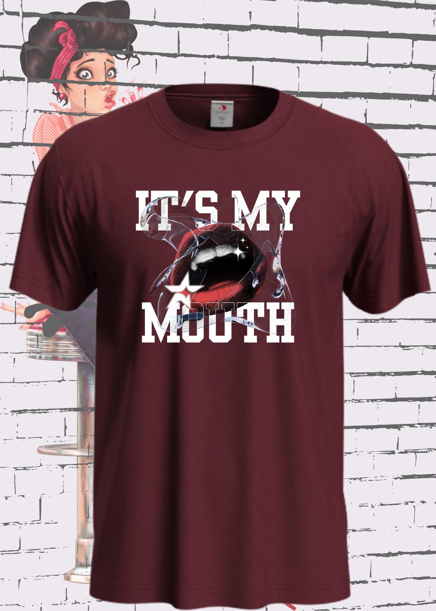 Unisex T-Shirt It's my Mouth - Sexy Lippen Motiv Statement Shirt