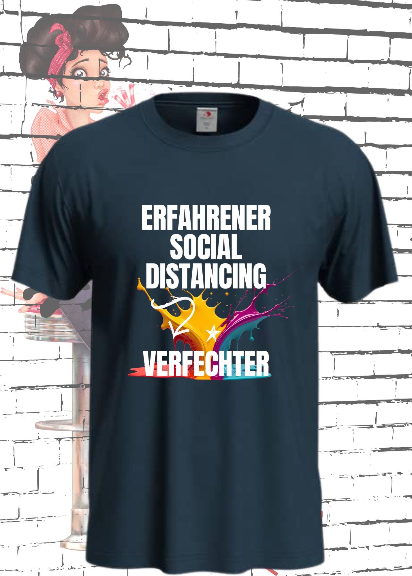 😷 Erfahrener Social Distancing Verfechter - Unisex Statement T-Shirt