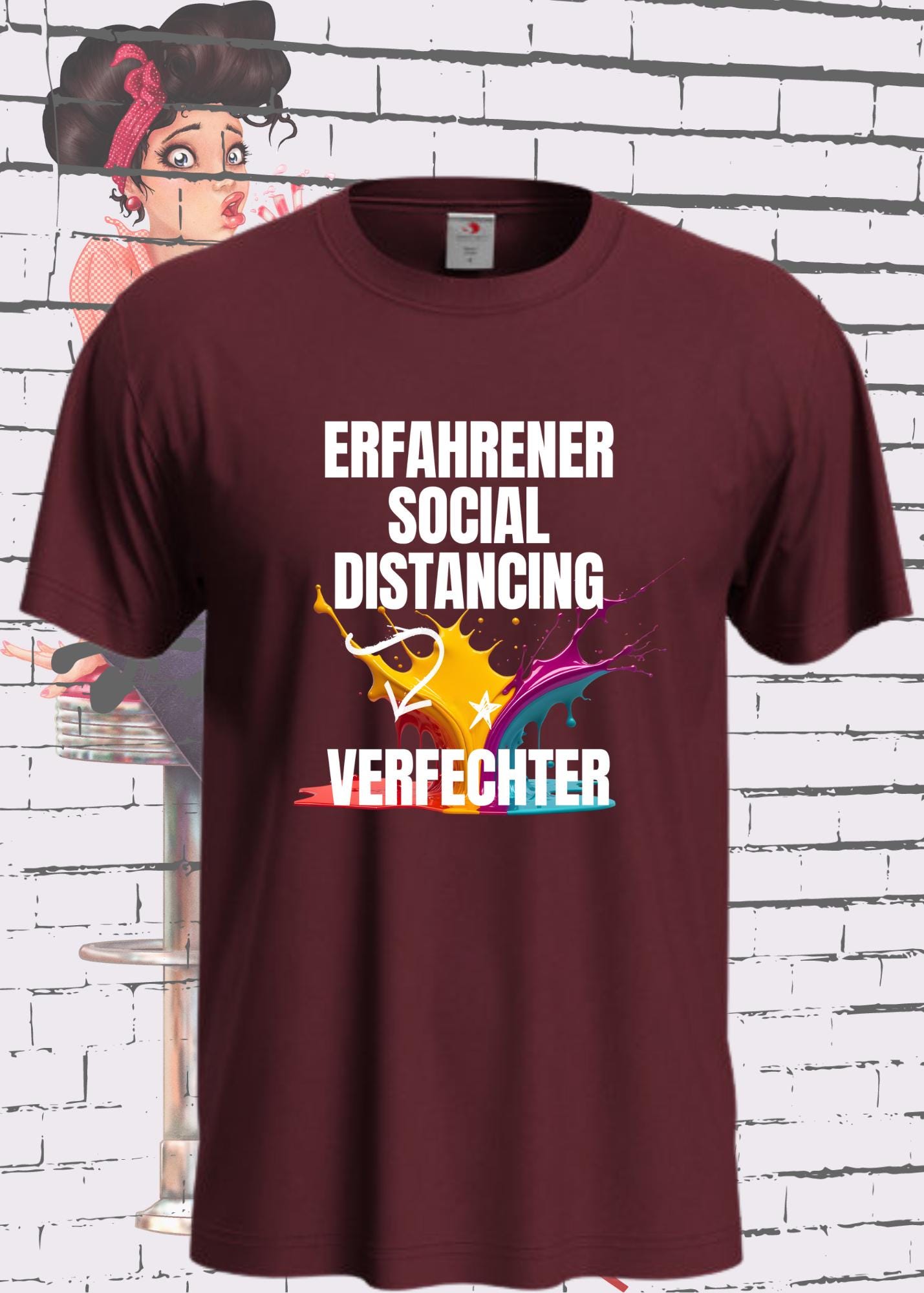😷 Erfahrener Social Distancing Verfechter - Unisex Statement T-Shirt