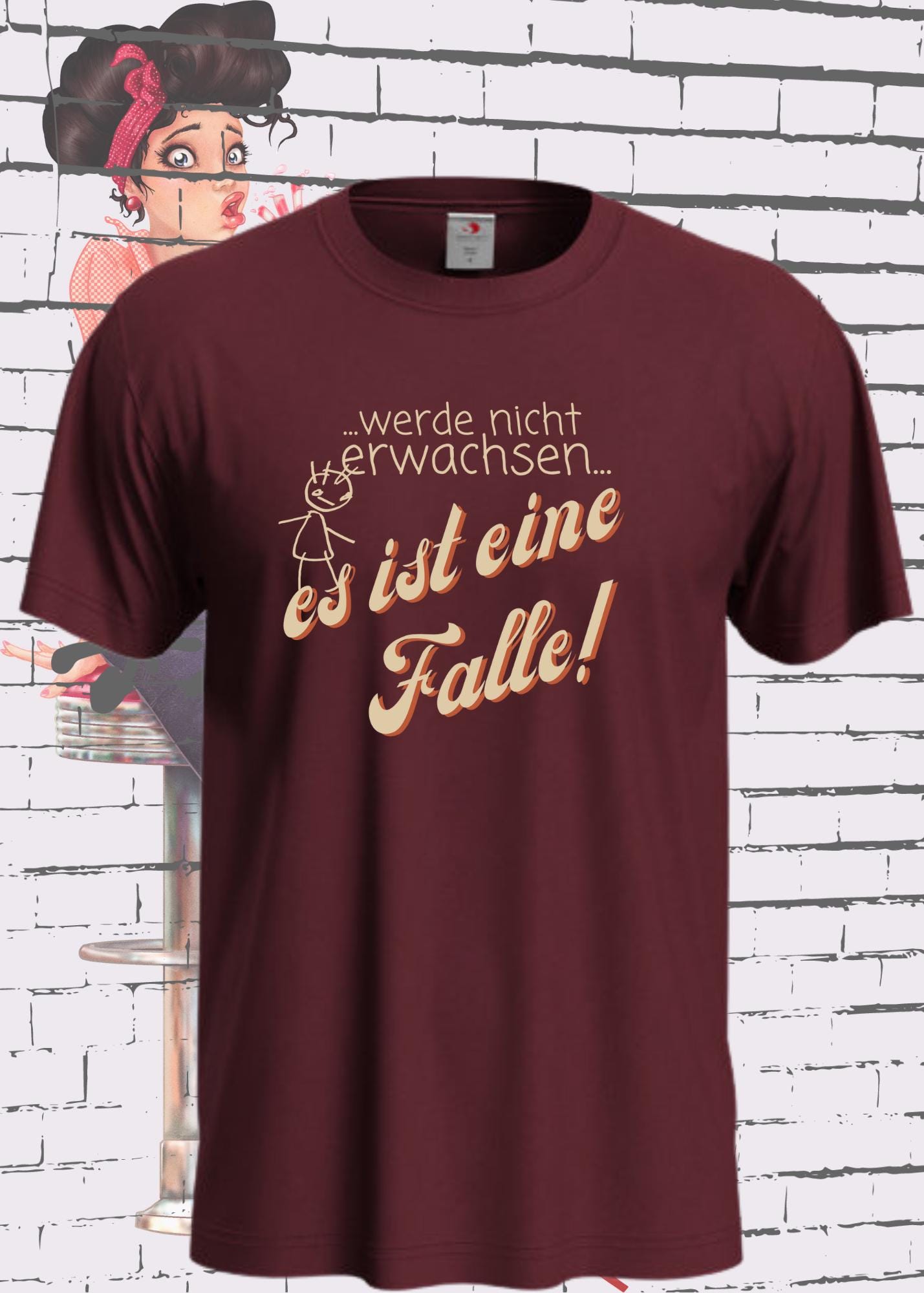 🎈 Werde nicht erwachsen - es ist eine Falle! - Unisex Fun T-Shirt