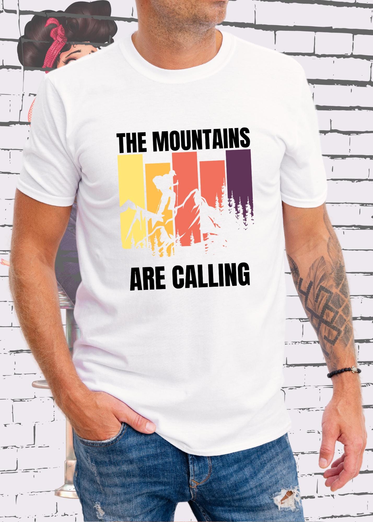 🏔️ The Mountains are Calling - Unisex T-Shirt für Outdoor-Liebhaber ⛰️