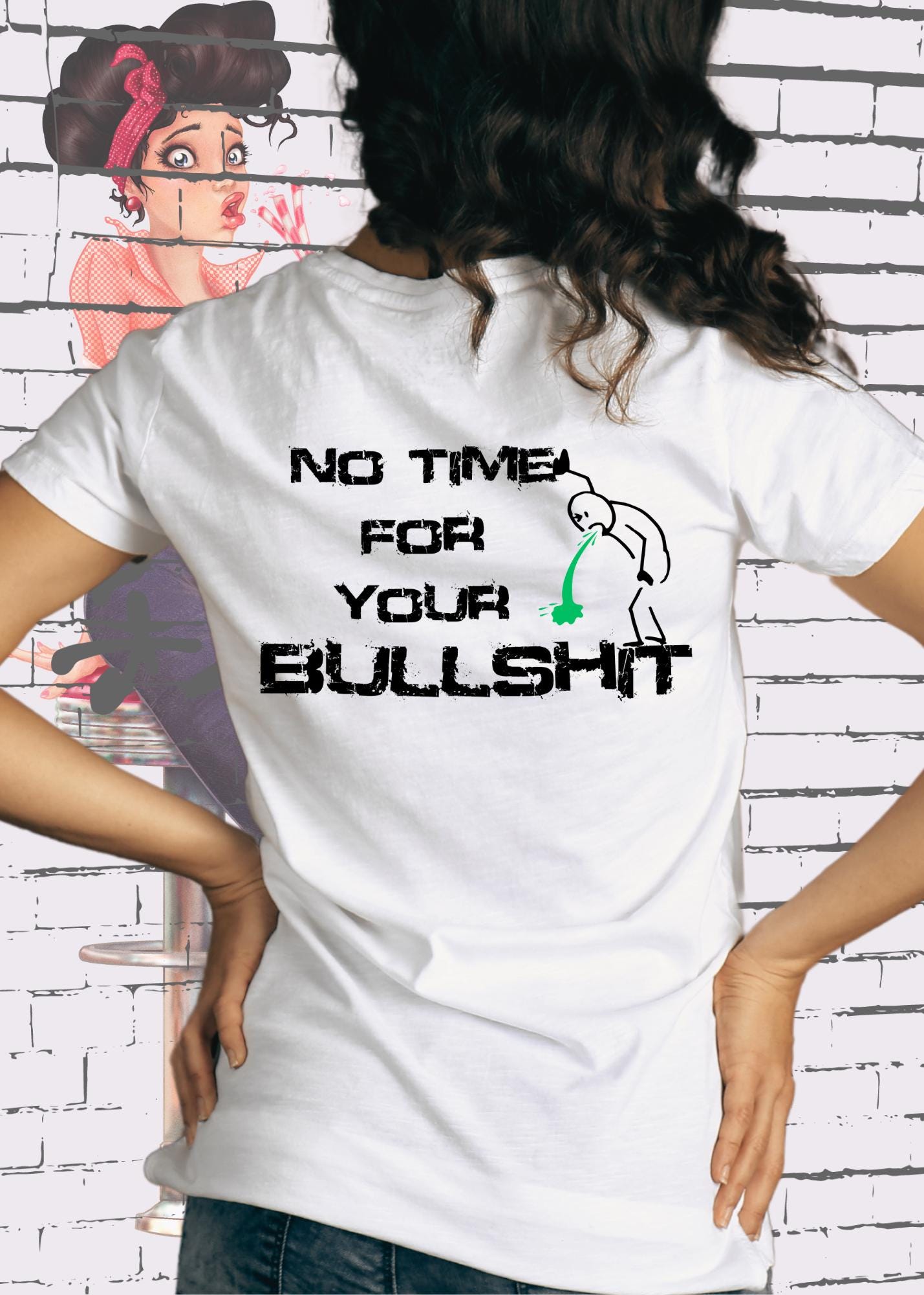 👕 Unisex T-Shirt 'No Time for your Bullshit' - Direktes Statement Shirt ⏰