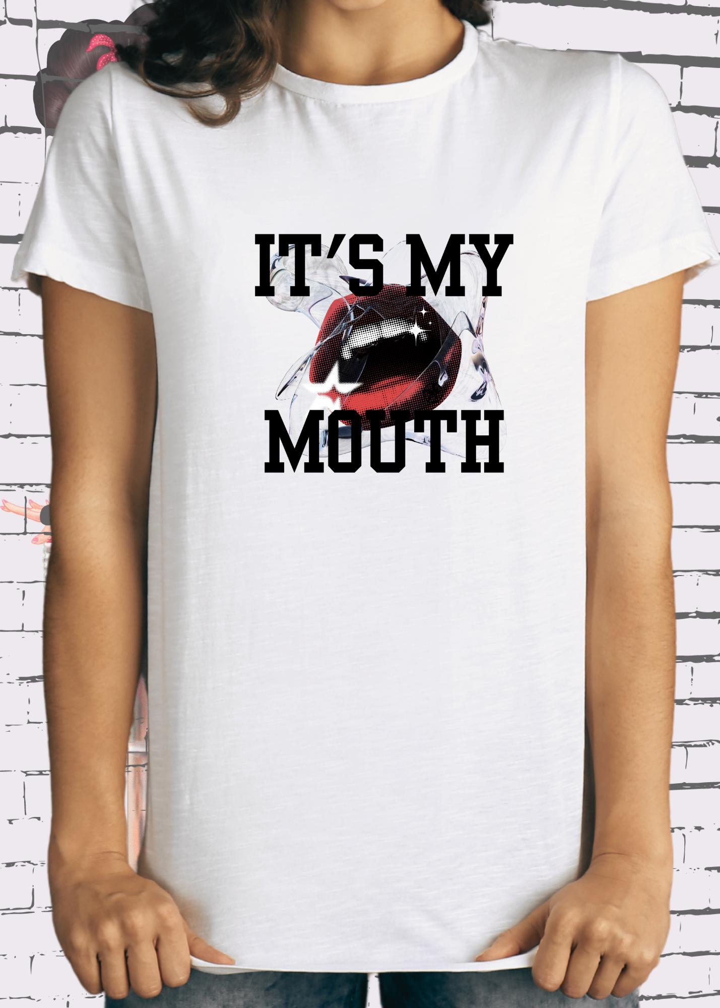 Unisex T-Shirt It's my Mouth - Sexy Lippen Motiv Statement Shirt