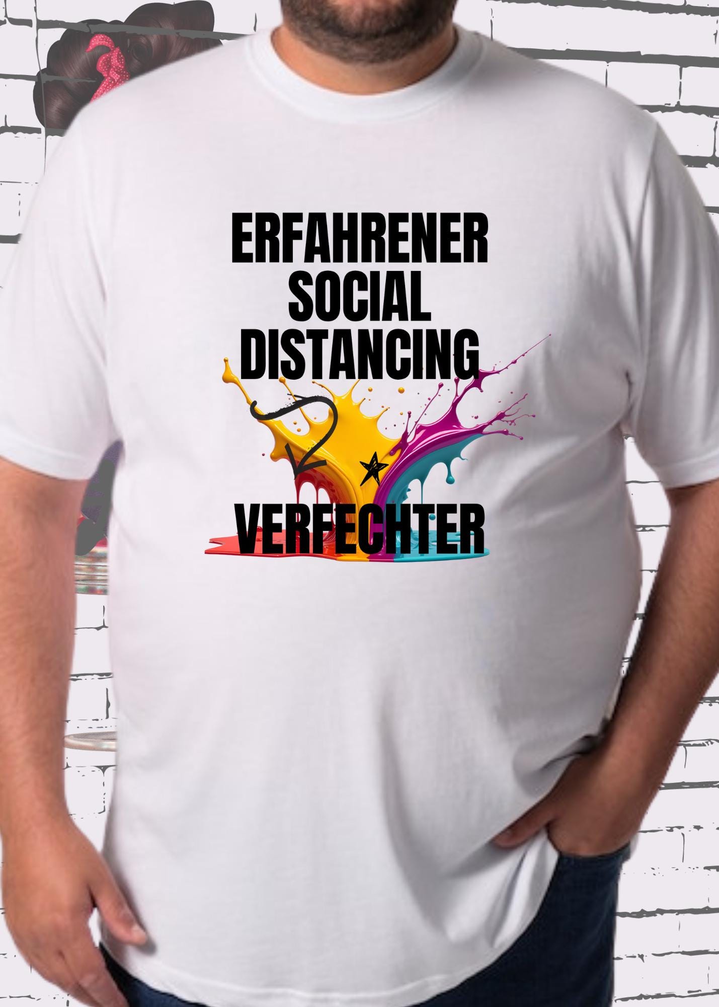 😷 Erfahrener Social Distancing Verfechter - Unisex Statement T-Shirt