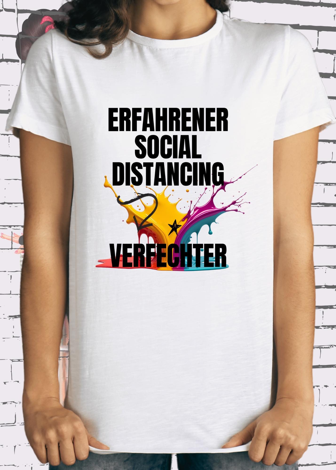 😷 Erfahrener Social Distancing Verfechter - Unisex Statement T-Shirt