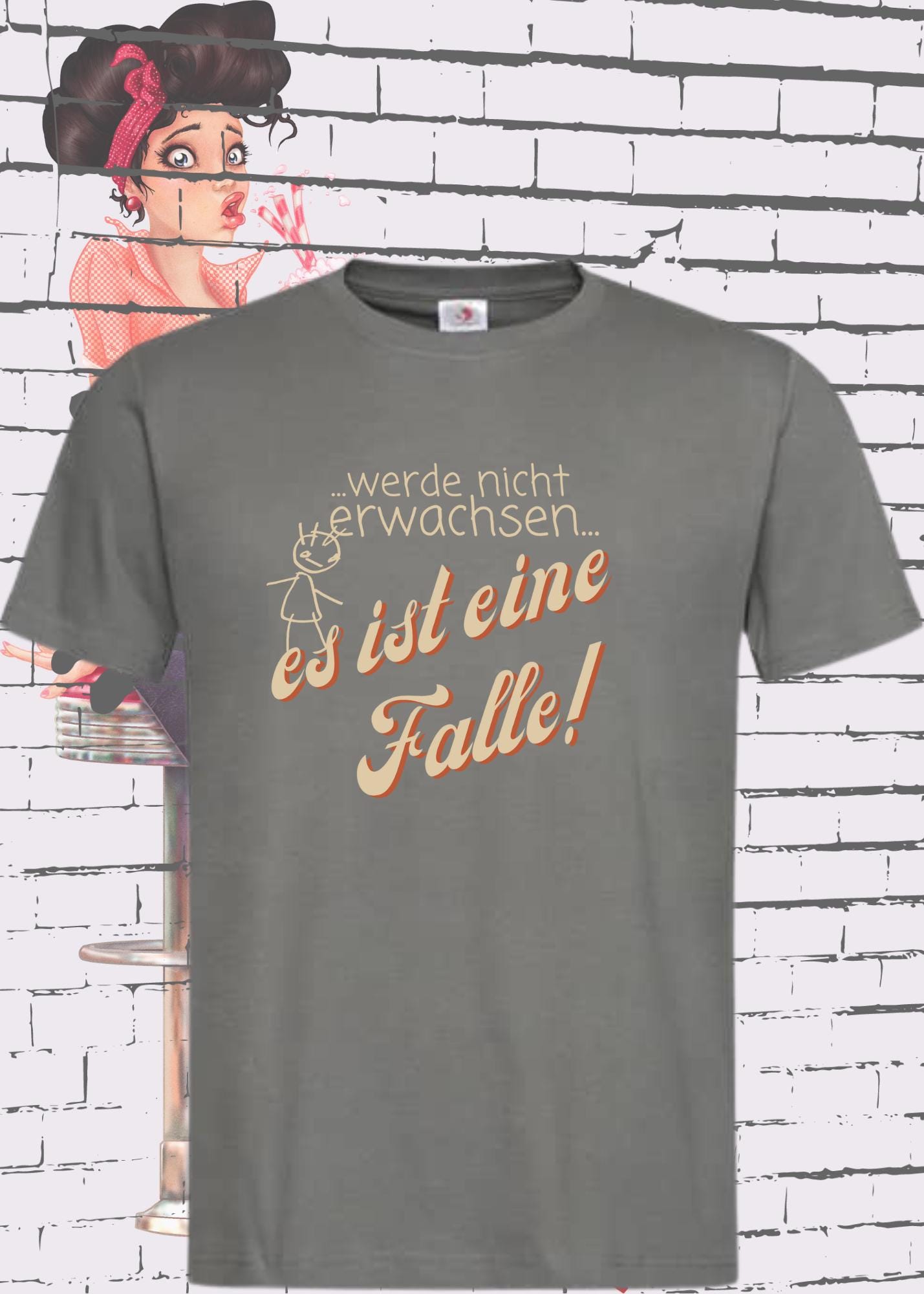 🎈 Werde nicht erwachsen - es ist eine Falle! - Unisex Fun T-Shirt