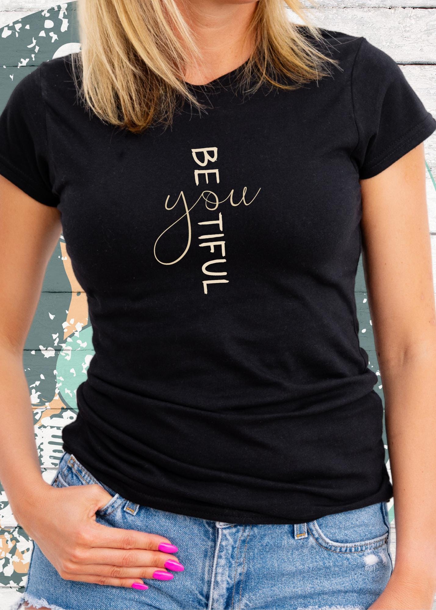 ✨ Damen T-Shirt 'Be YOU tiful' - Beautiful Selbstliebe Statement 💖