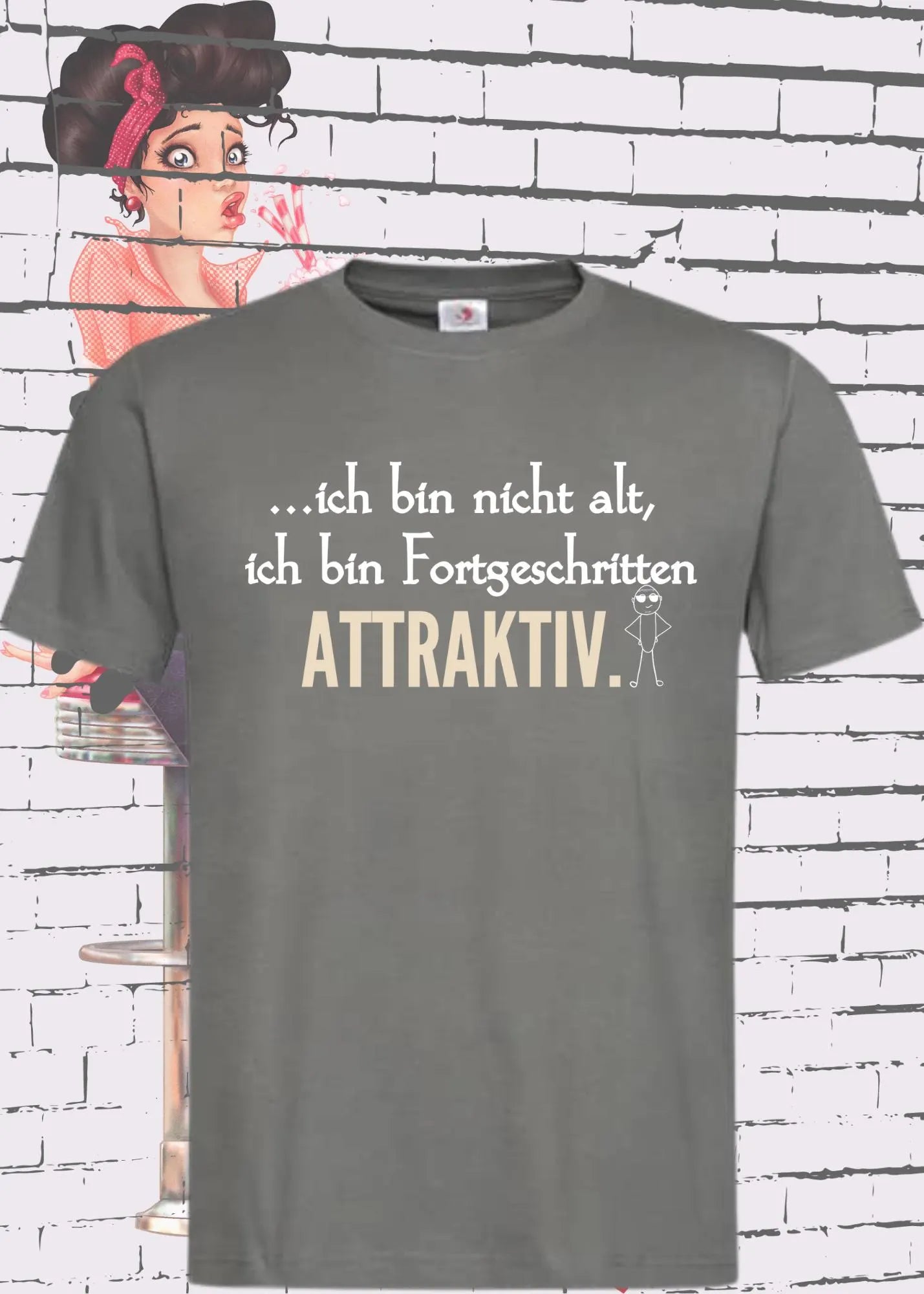 πͺ Ich bin nicht alt - ich bin fortgeschritten attraktiv! Herren T-Shirt π