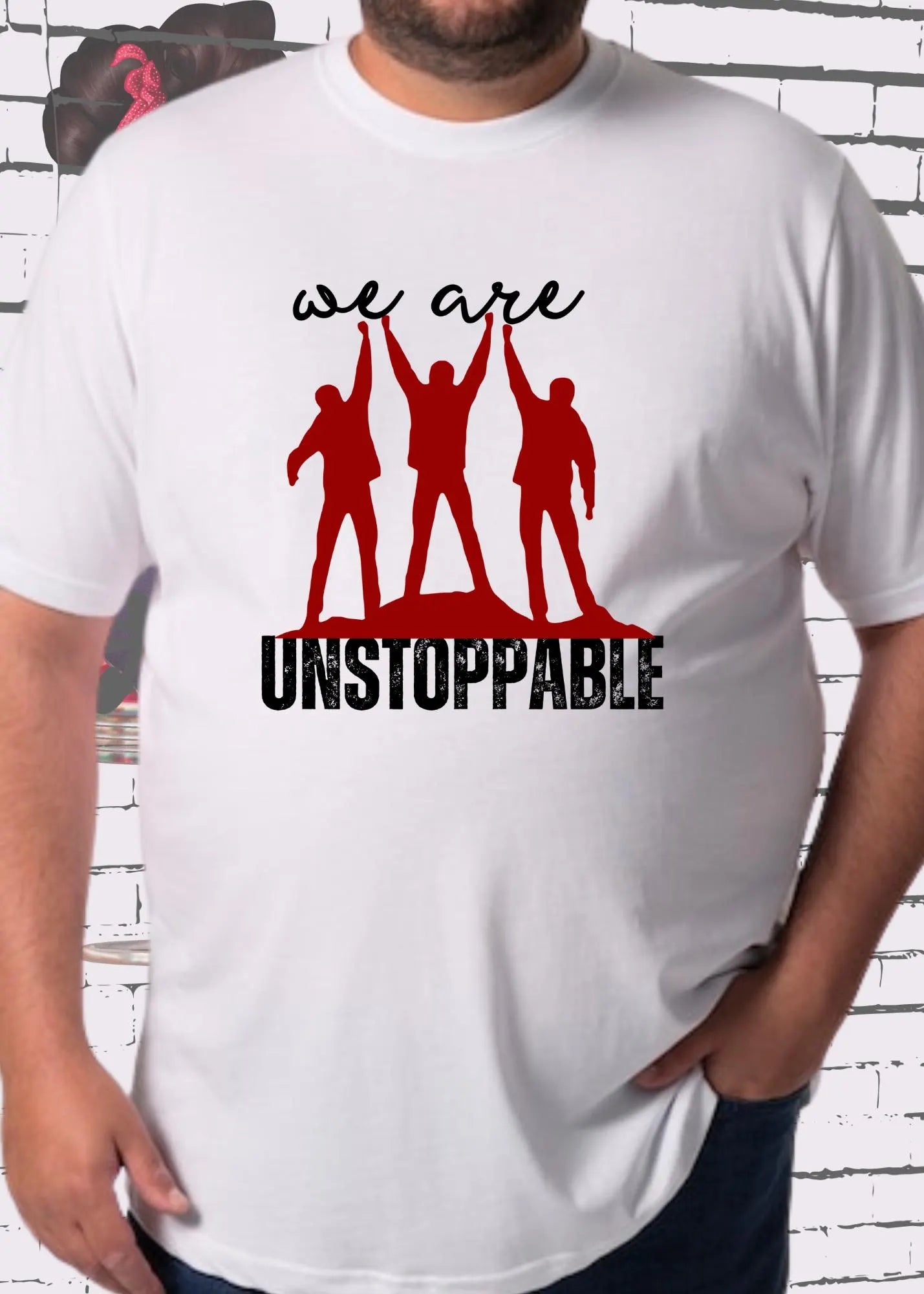 💪 T-Shirt 'We are unstoppable' 🚀 - Motivations Team-Shirt für Unaufhaltsame 🔥
