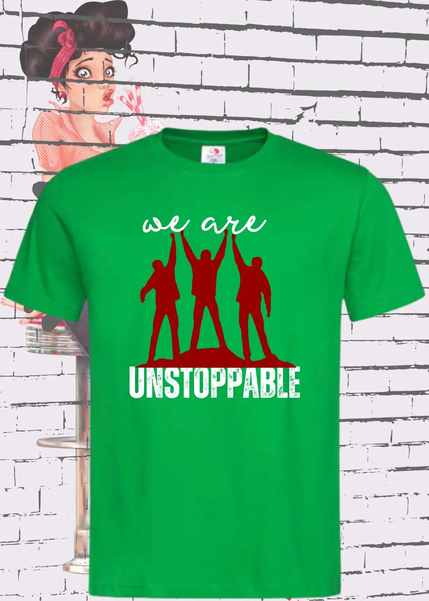 💪 T-Shirt 'We are unstoppable' 🚀 - Motivations Team-Shirt für Unaufhaltsame 🔥
