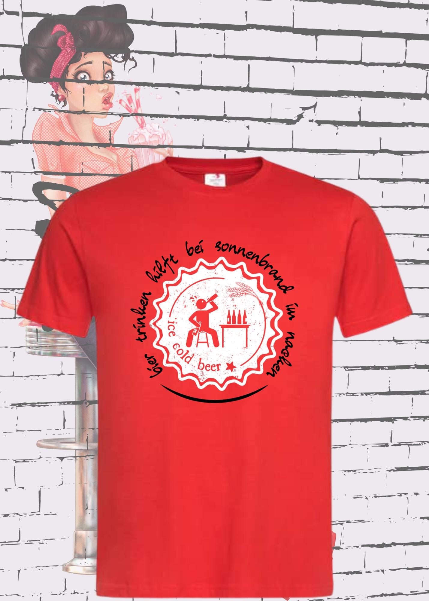 πΊ Bier trinken hilft bei Sonnenbrand im Nacken T-Shirt βοΈ Witzige Geschenkidee π Statement Shirt π Unisex π