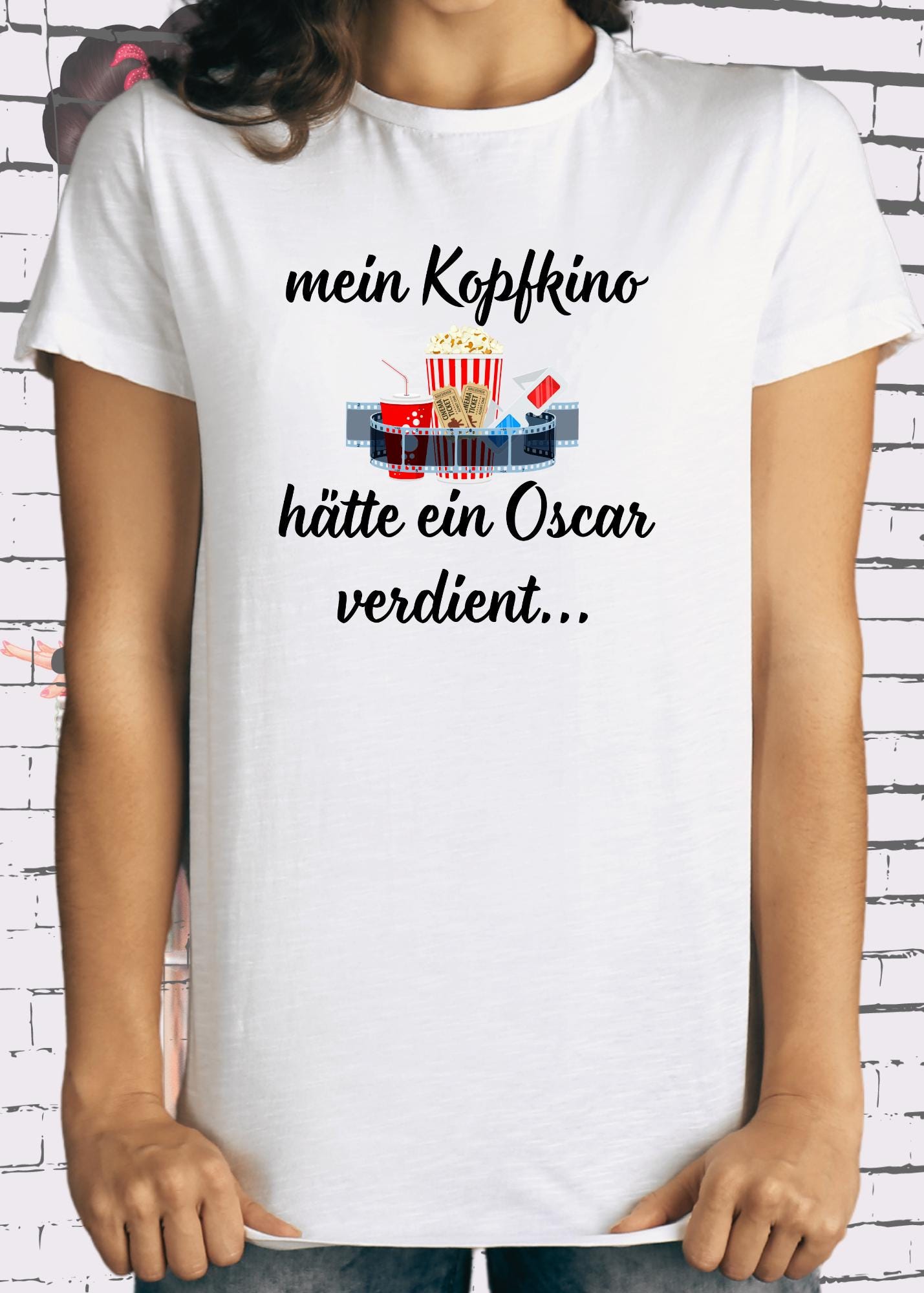 π¬ T-Shirt Mein Kopfkino hΓ€tte einen Oskar verdient π Geschenkidee T-Shirt π Geschenkidee Geburtstag π Unisex T-Shirt π