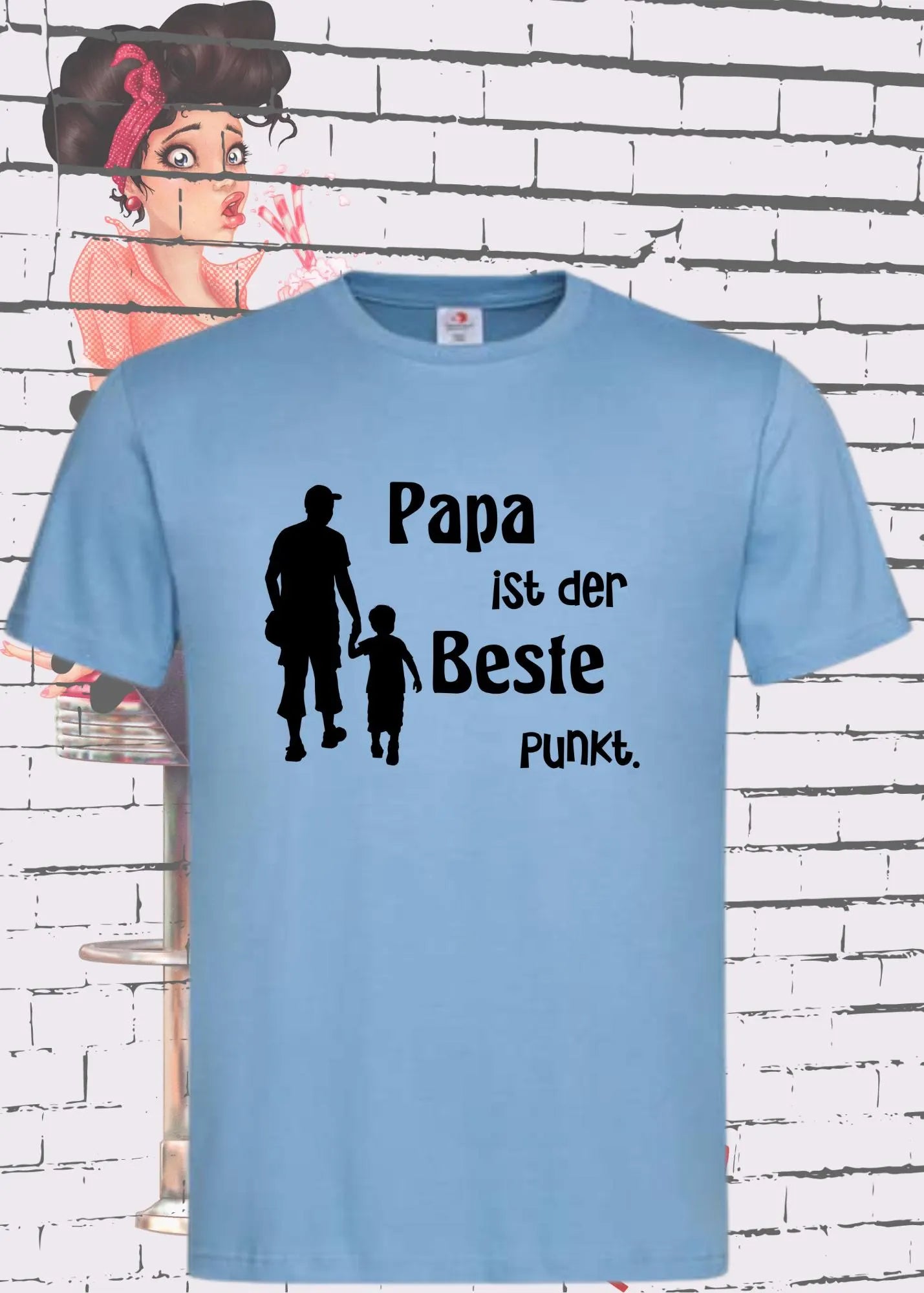 π¨βπ§βπ¦ Herren T-Shirt 'Papa ist der Beste Punkt.' π | Stolzer Papa Shirt