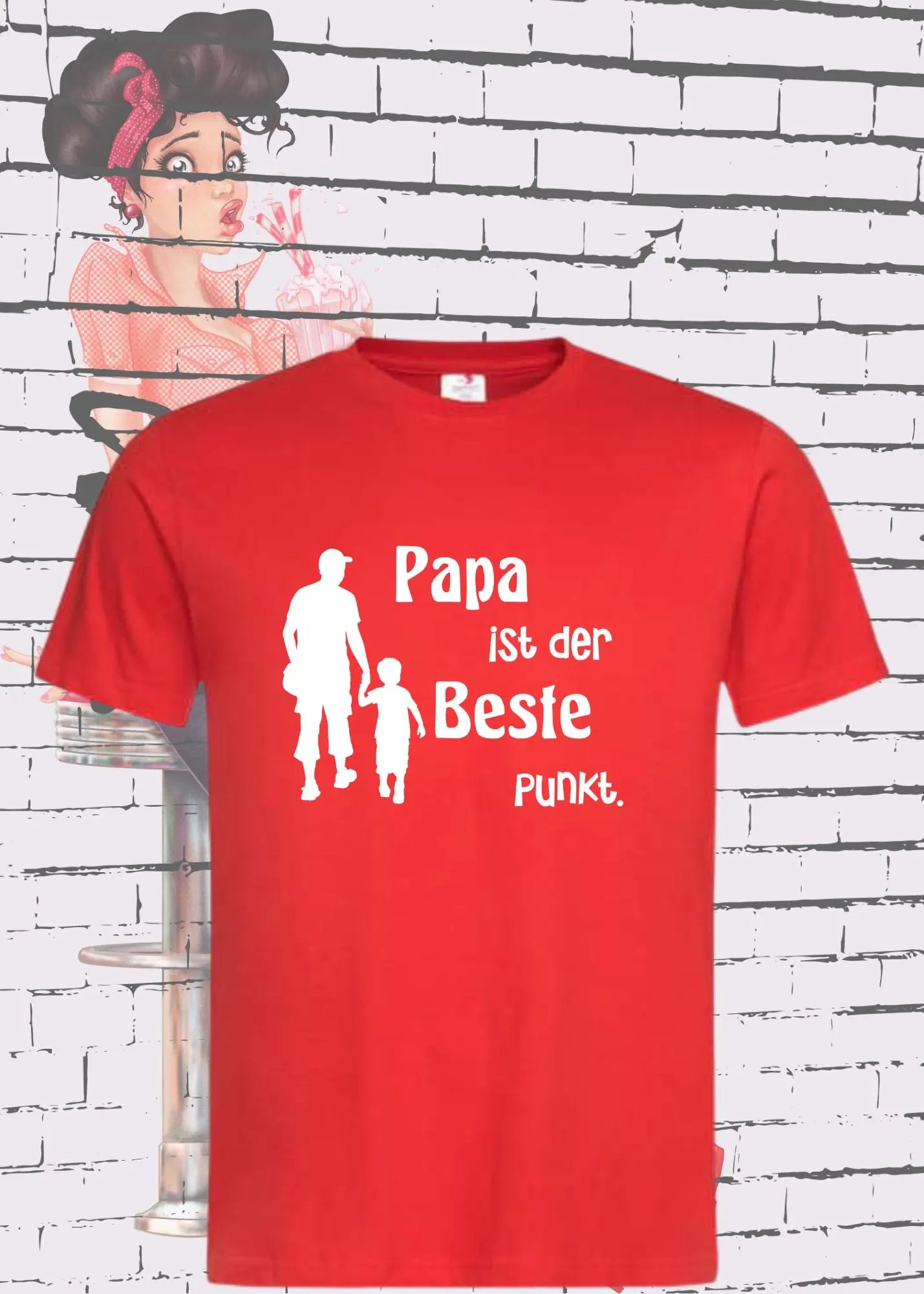 π¨βπ§βπ¦ Herren T-Shirt 'Papa ist der Beste Punkt.' π | Stolzer Papa Shirt