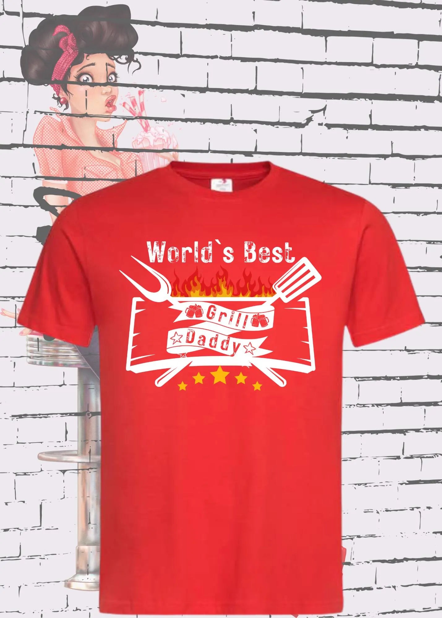 π₯π¨βπ³ Herren T-Shirt World's Best Grill Daddy - Der Grillmeister! π₯©