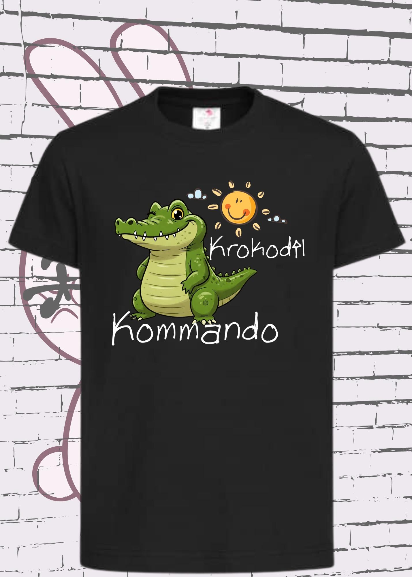 🐊⚡ Kinder T-Shirt Krokodil Kommando - Einsatzbereit für Abenteuer! 🎯