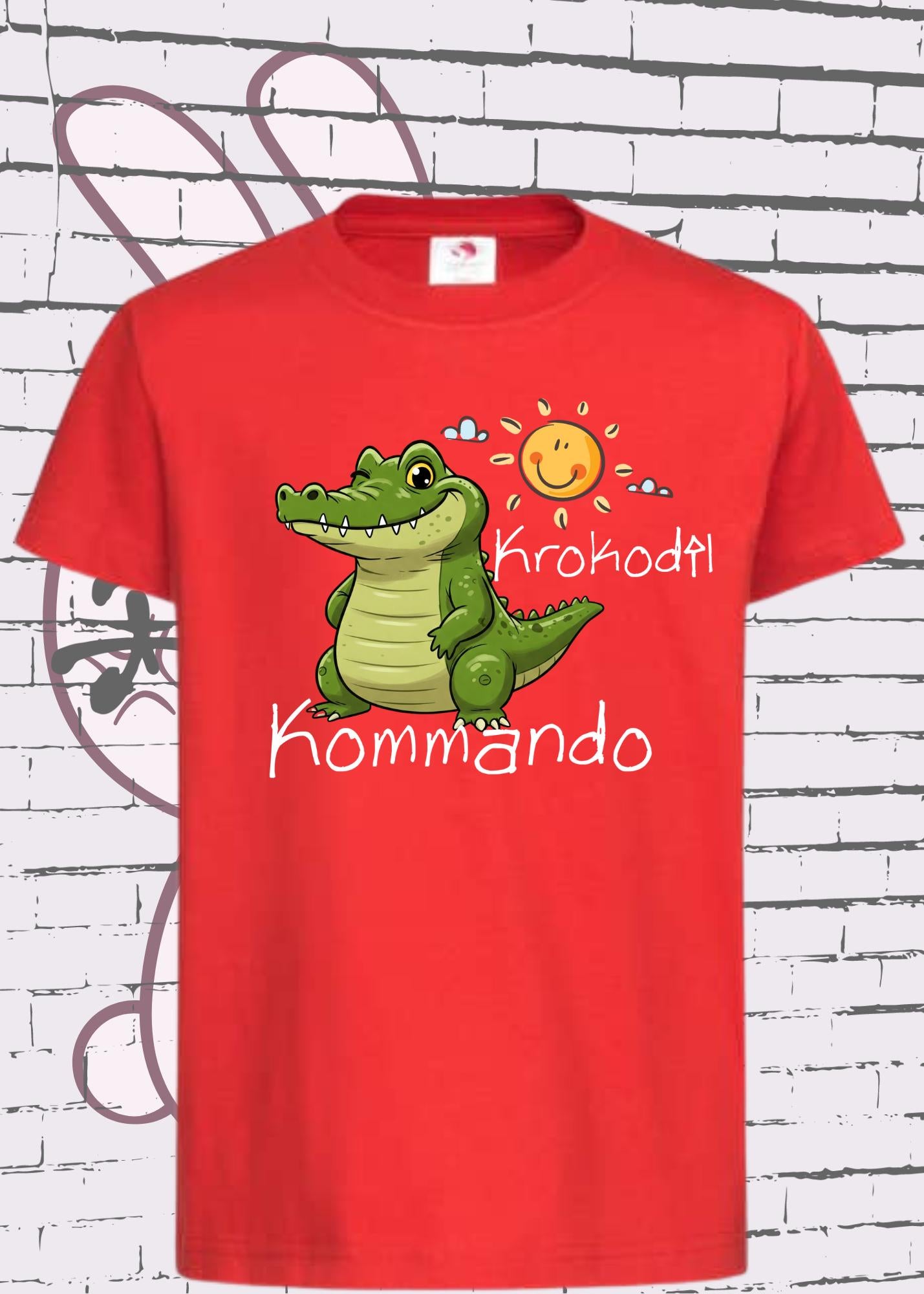 🐊⚡ Kinder T-Shirt Krokodil Kommando - Einsatzbereit für Abenteuer! 🎯