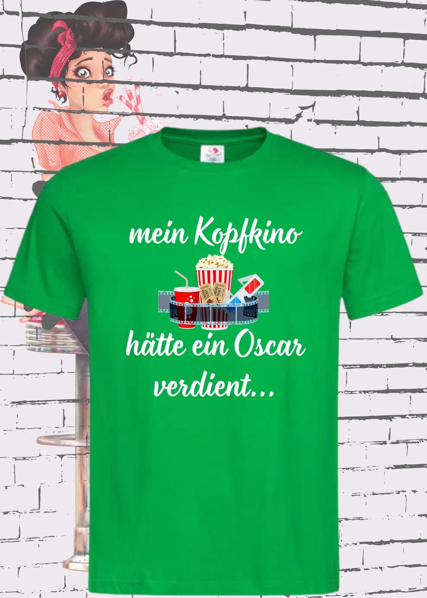π¬ T-Shirt Mein Kopfkino hΓ€tte einen Oskar verdient π Geschenkidee T-Shirt π Geschenkidee Geburtstag π Unisex T-Shirt π