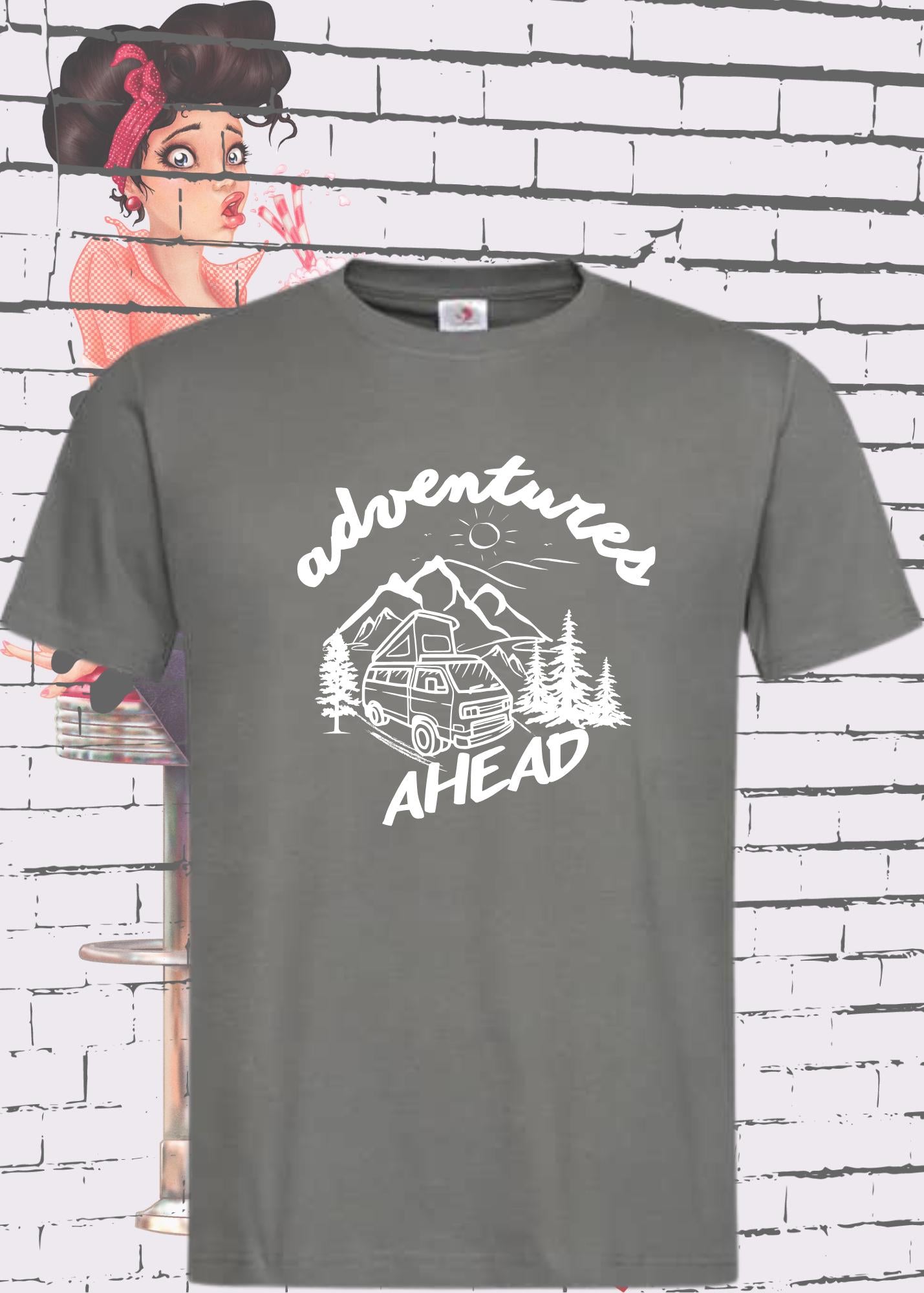 🌟 Unisex T-Shirt 'Adventures Ahead' - Abenteuer Shirt ✨