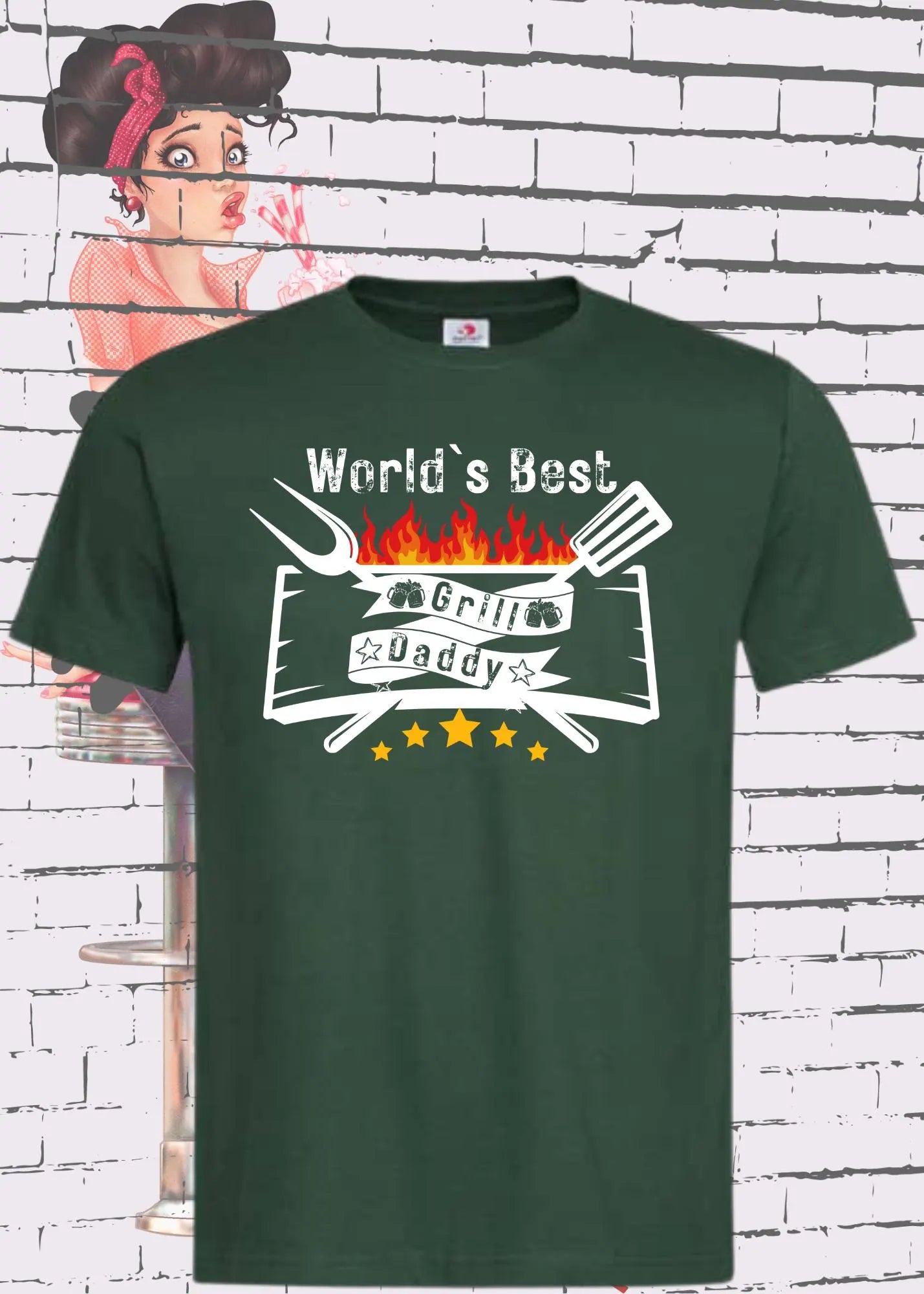 π₯π¨βπ³ Herren T-Shirt World's Best Grill Daddy - Der Grillmeister! π₯©