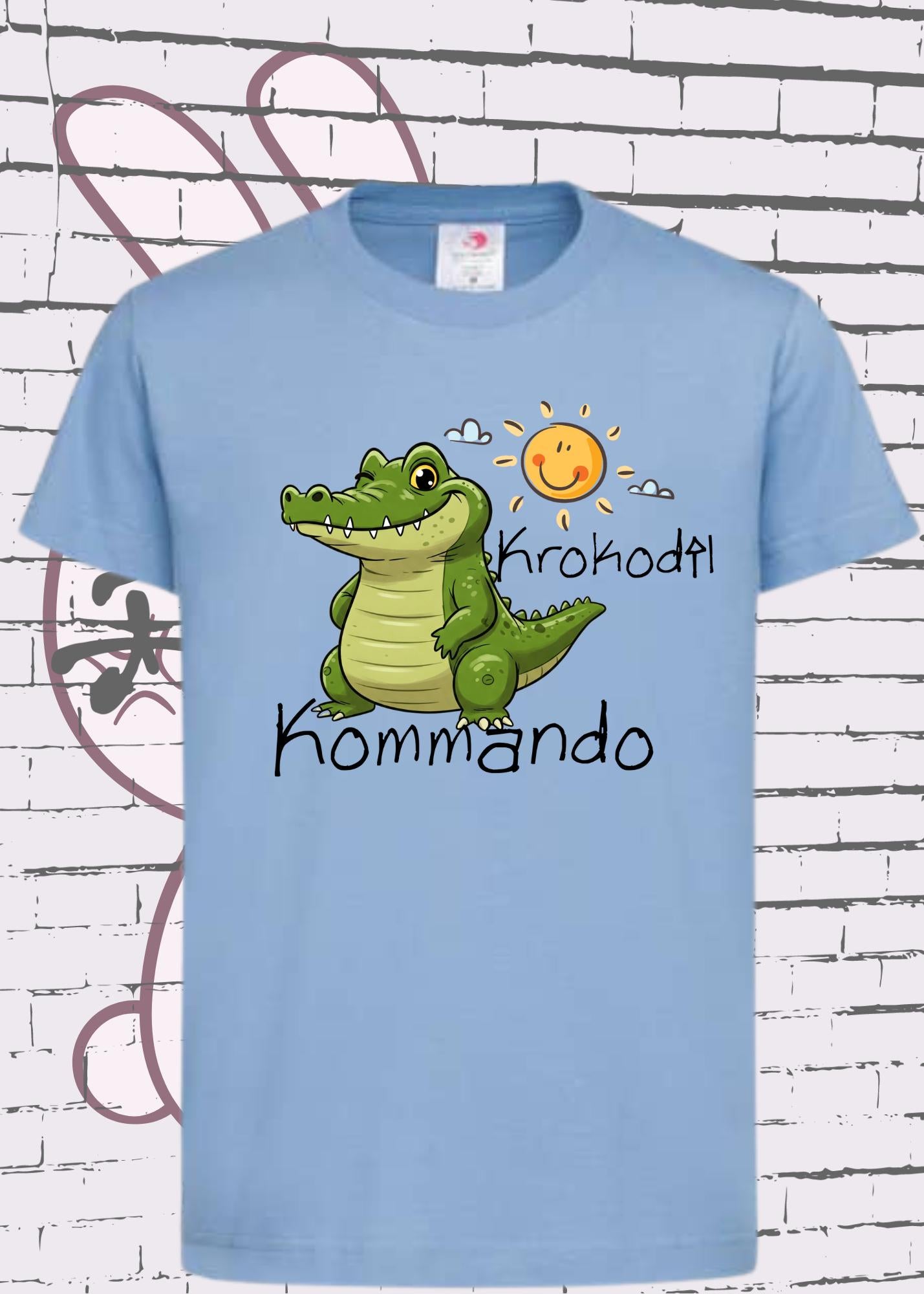 🐊⚡ Kinder T-Shirt Krokodil Kommando - Einsatzbereit für Abenteuer! 🎯