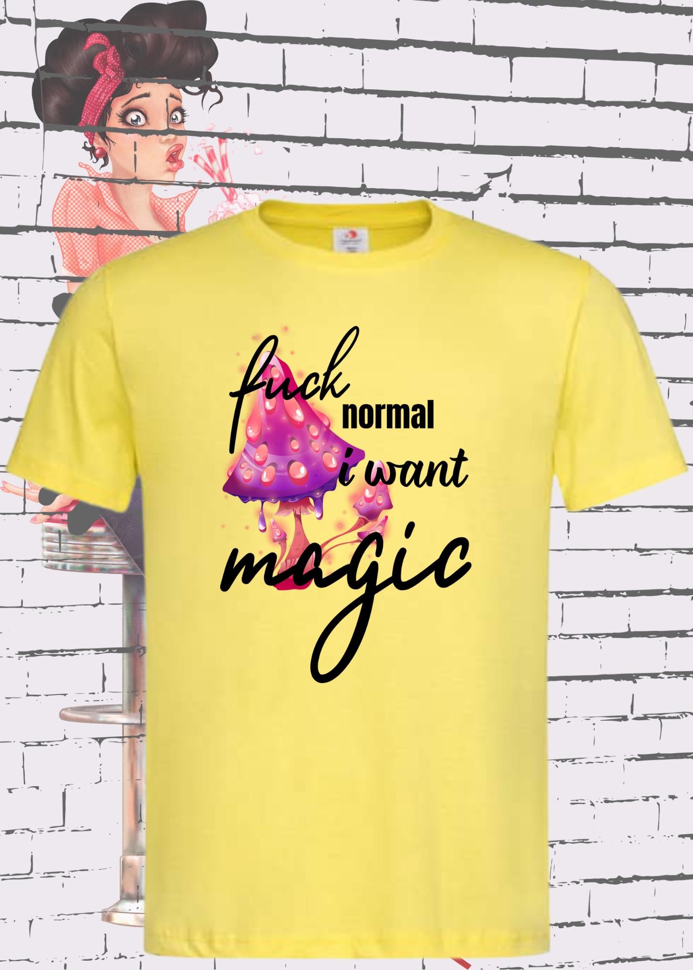 ✨ Fuck Normal I Want Magic! - Rebellisches Unisex T-Shirt 🔮😂