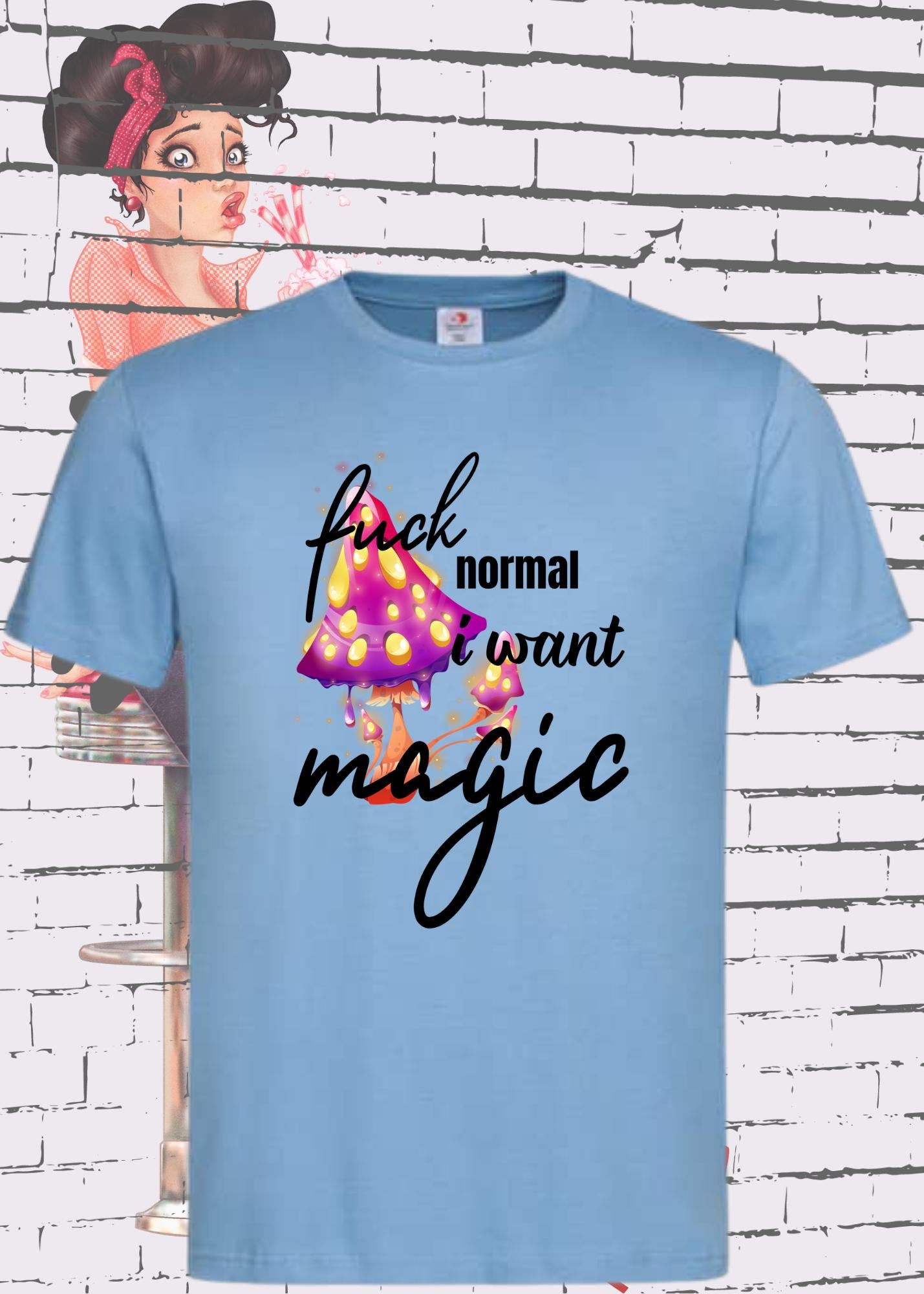 ✨ Fuck Normal I Want Magic! - Rebellisches Unisex T-Shirt 🔮😂