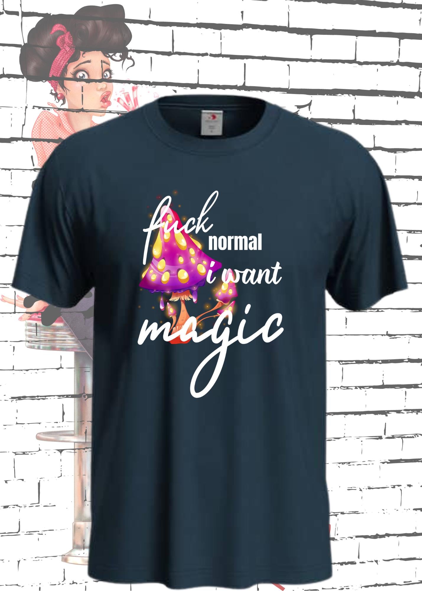 ✨ Fuck Normal I Want Magic! - Rebellisches Unisex T-Shirt 🔮😂
