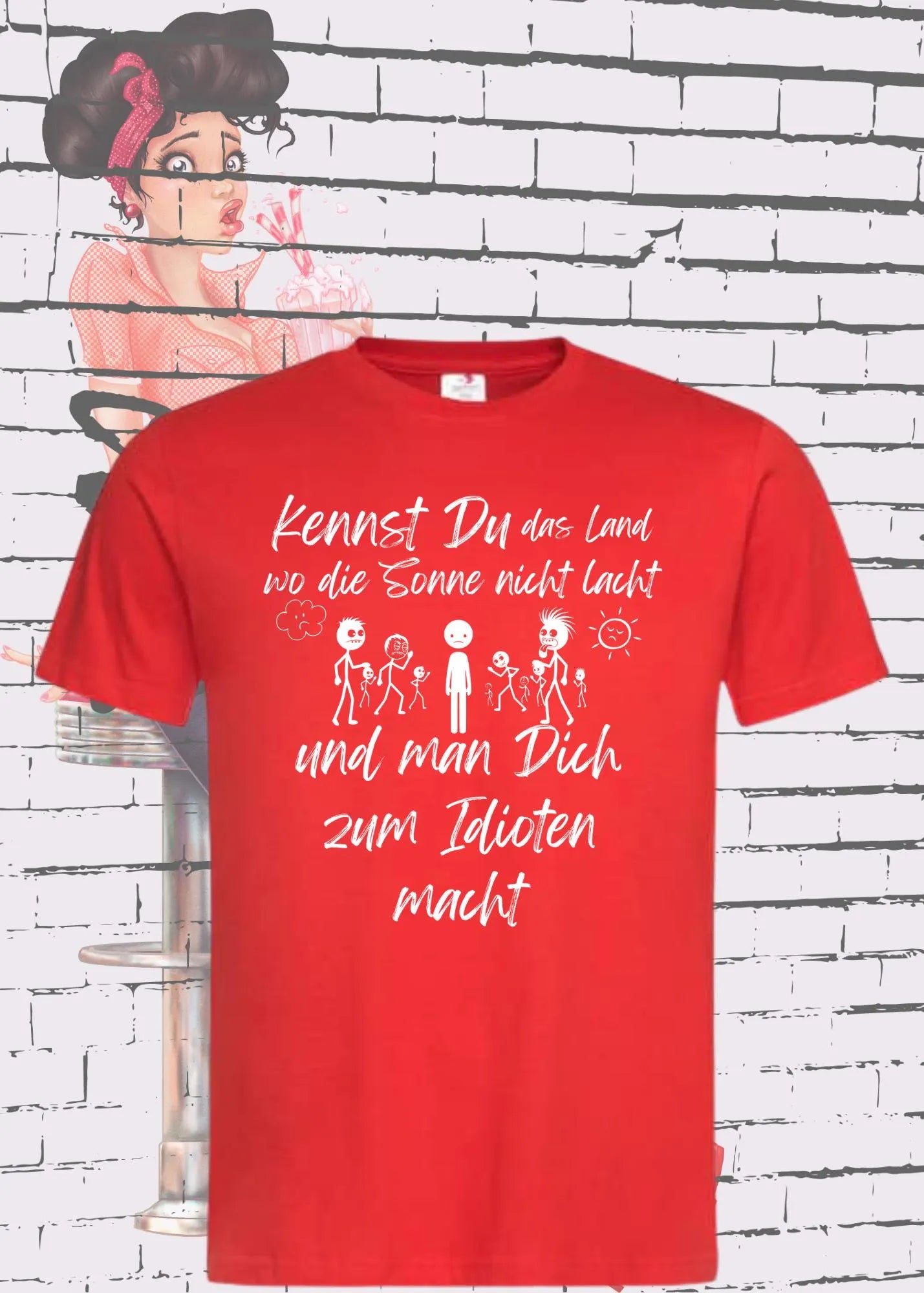 🌧️ Unisex T-Shirt 'Kennst du das Land?' - Lustiger Spruch Shirt 😄
