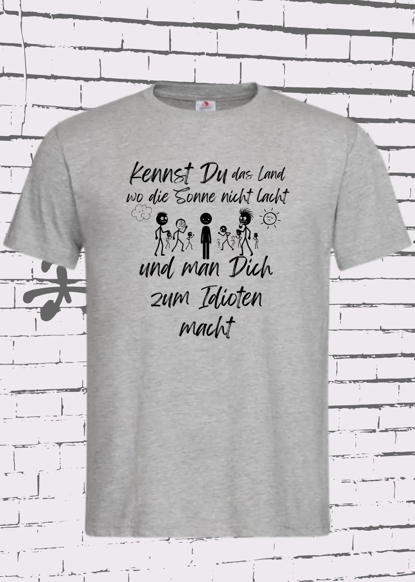 🌧️ Unisex T-Shirt 'Kennst du das Land?' - Lustiger Spruch Shirt 😄