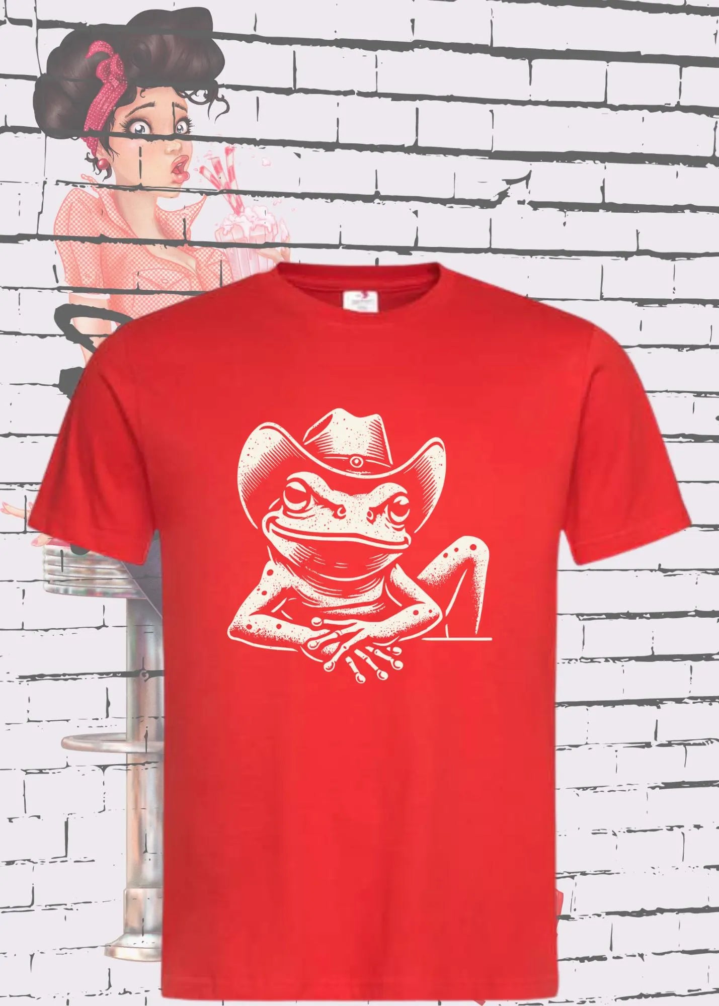 🤠 Unisex T-Shirt Cowboy Frosch - Witziges Western Frosch Design 🐸